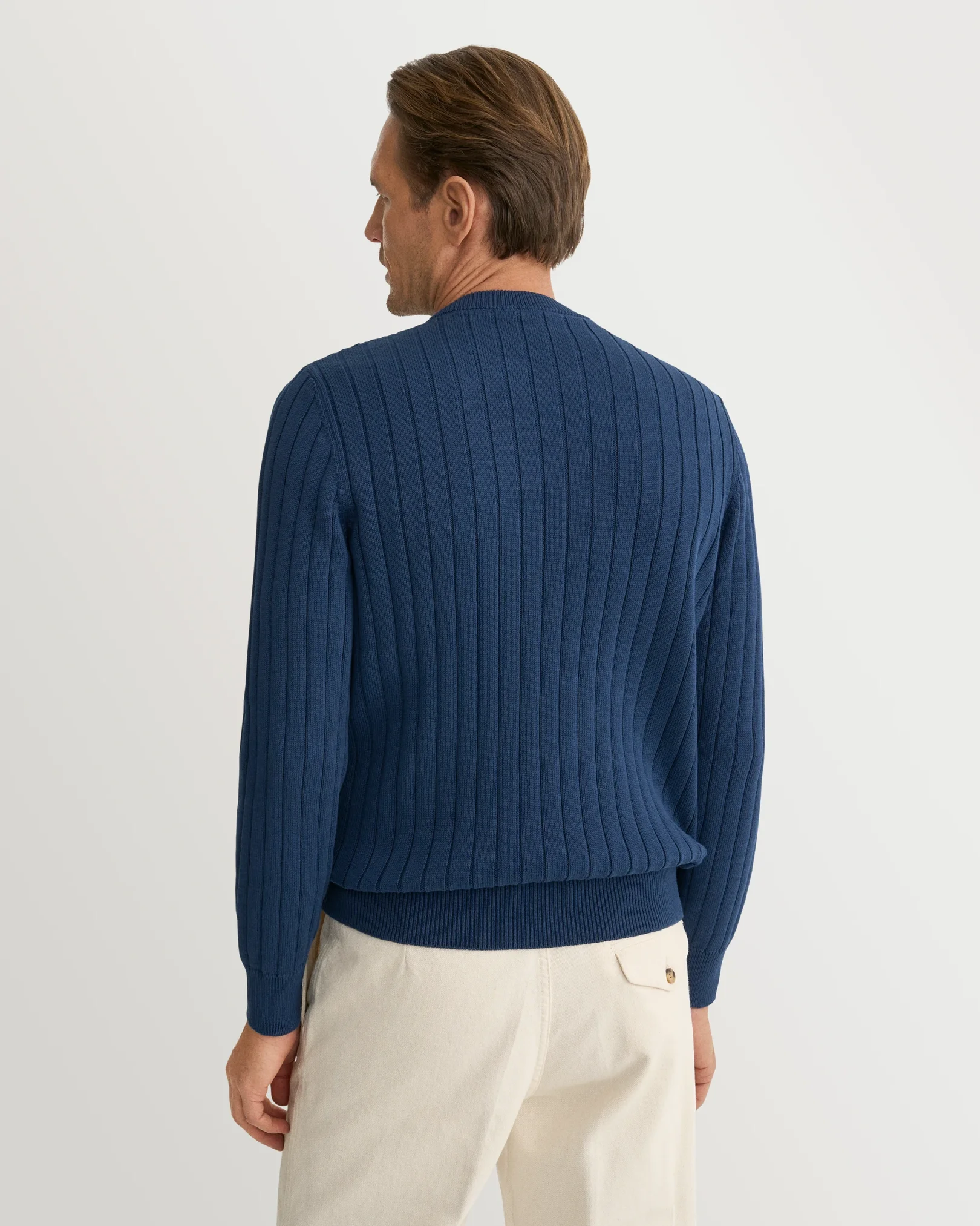 Eton - cotton structure knit crew neck 261