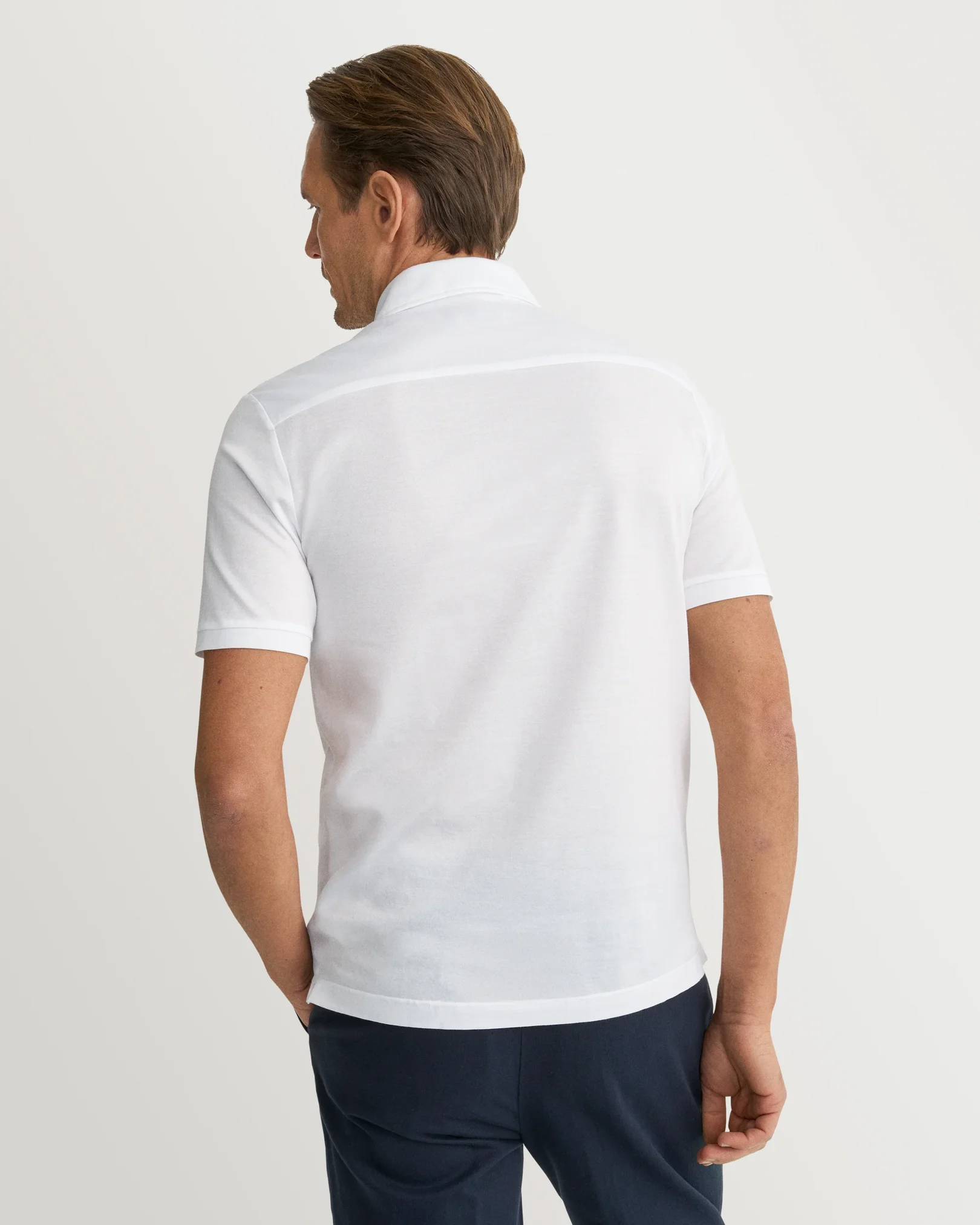 Eton - jacquard filo di scozia polo shirt
