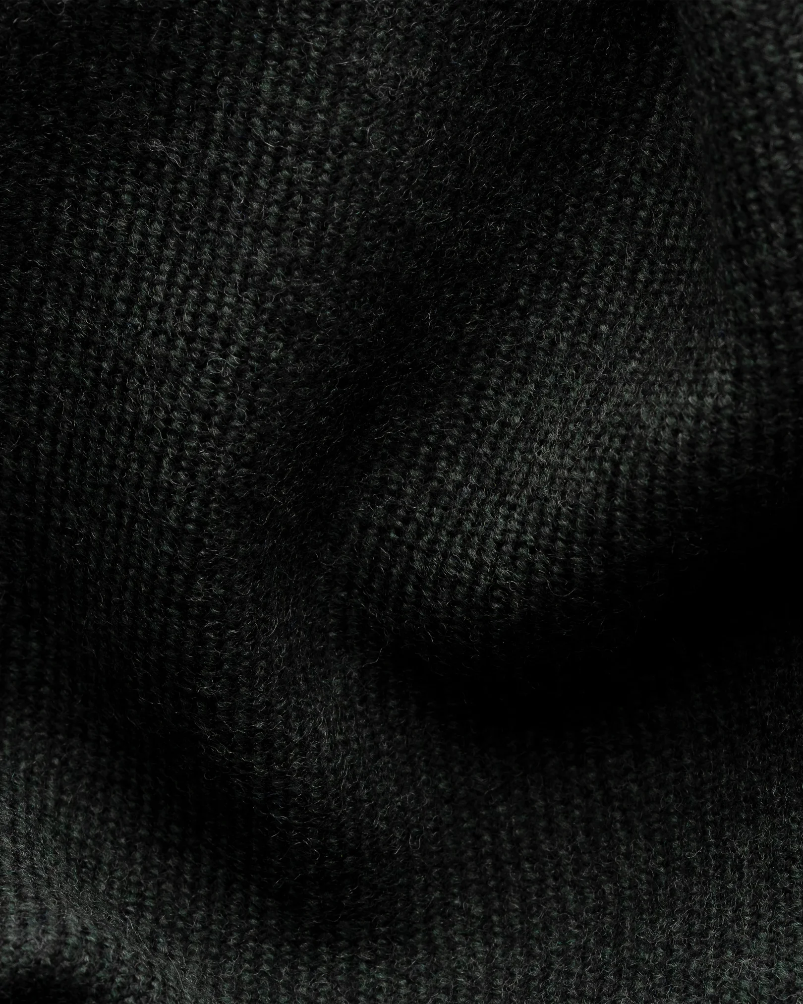 Eton - dark green two sided wool scarf