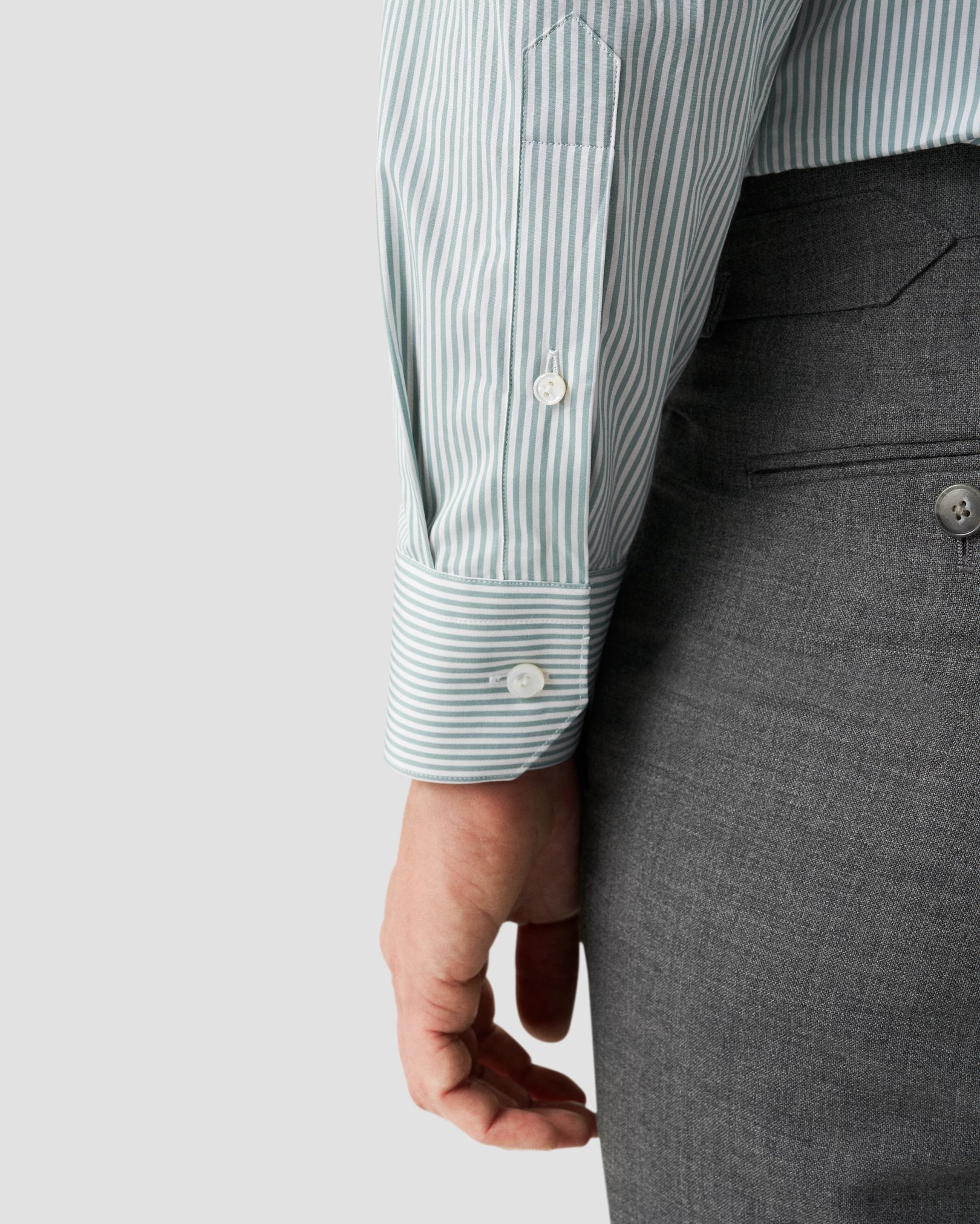 Eton - light green elevated poplin
