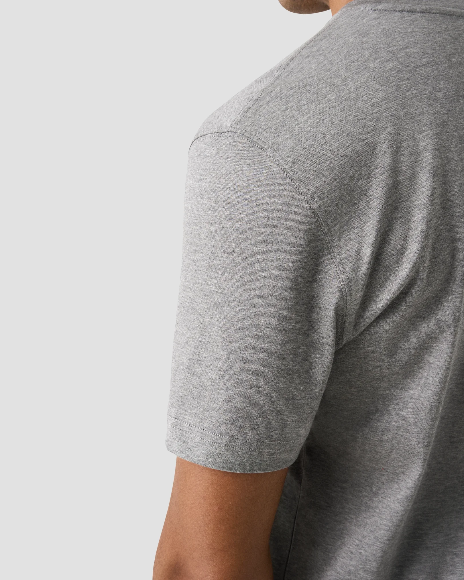 Eton - light grey neckrib t shirt