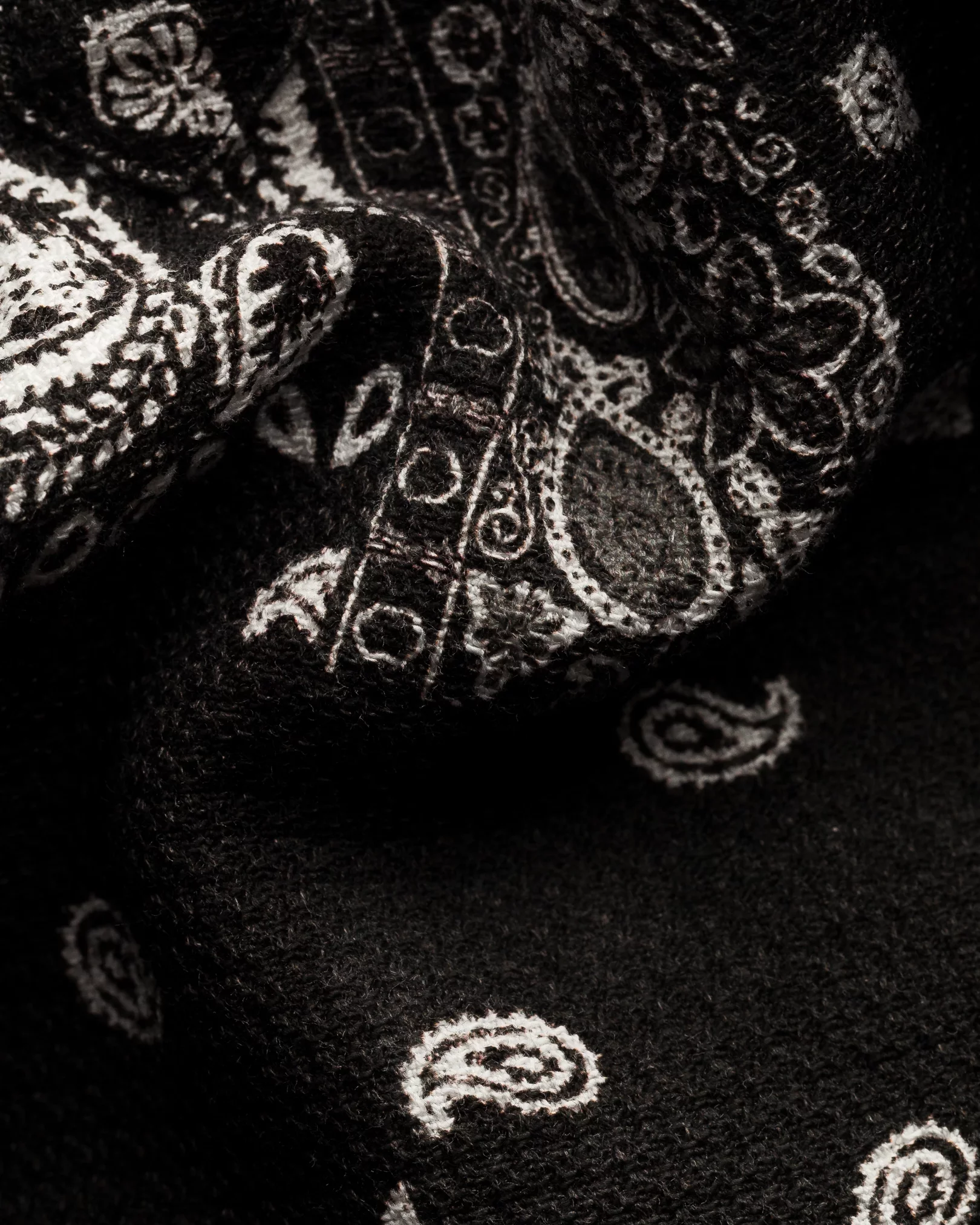 Eton - black dobbyindigo overshirt fred segal