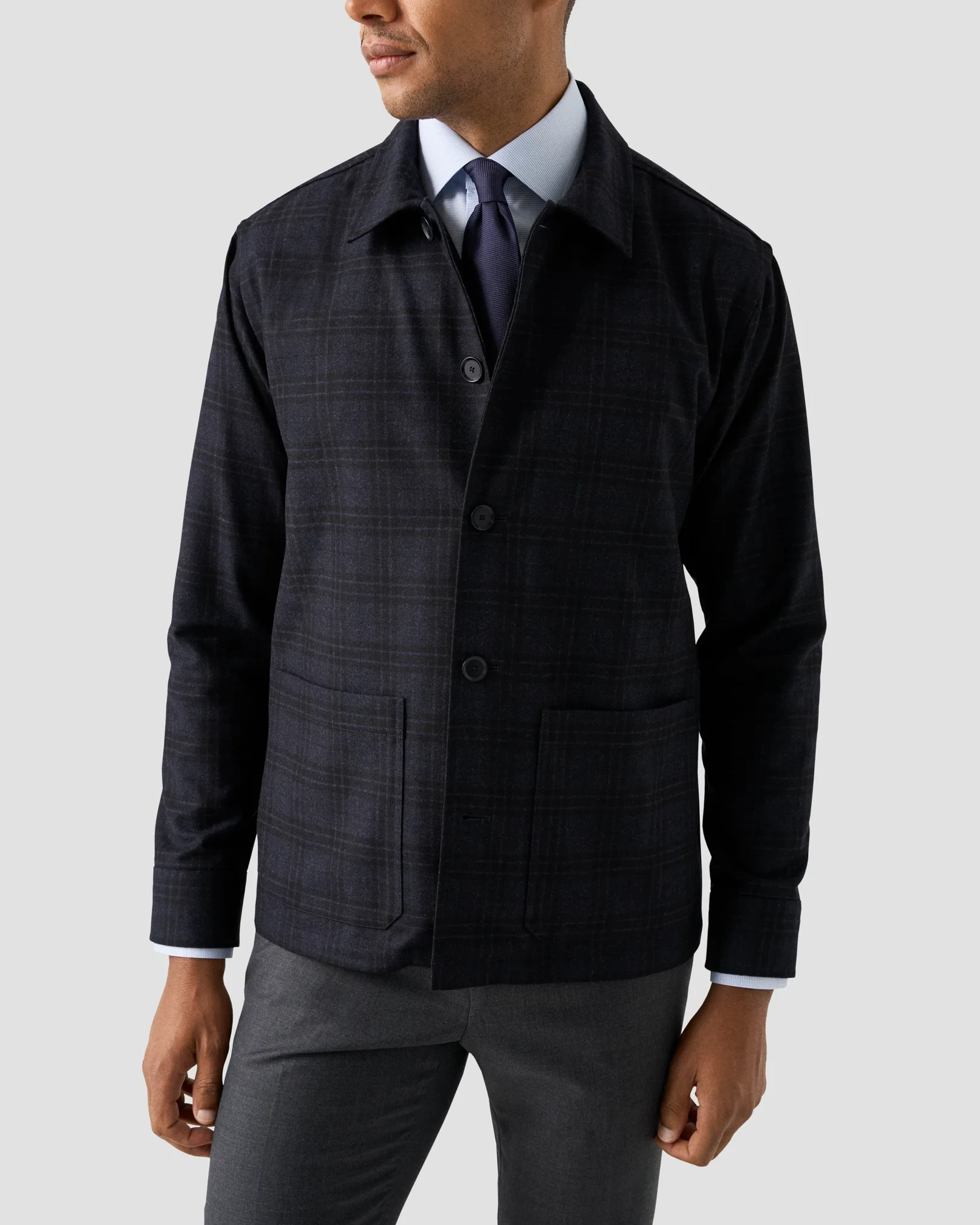 Eton - Wool Cashmere Overshirt