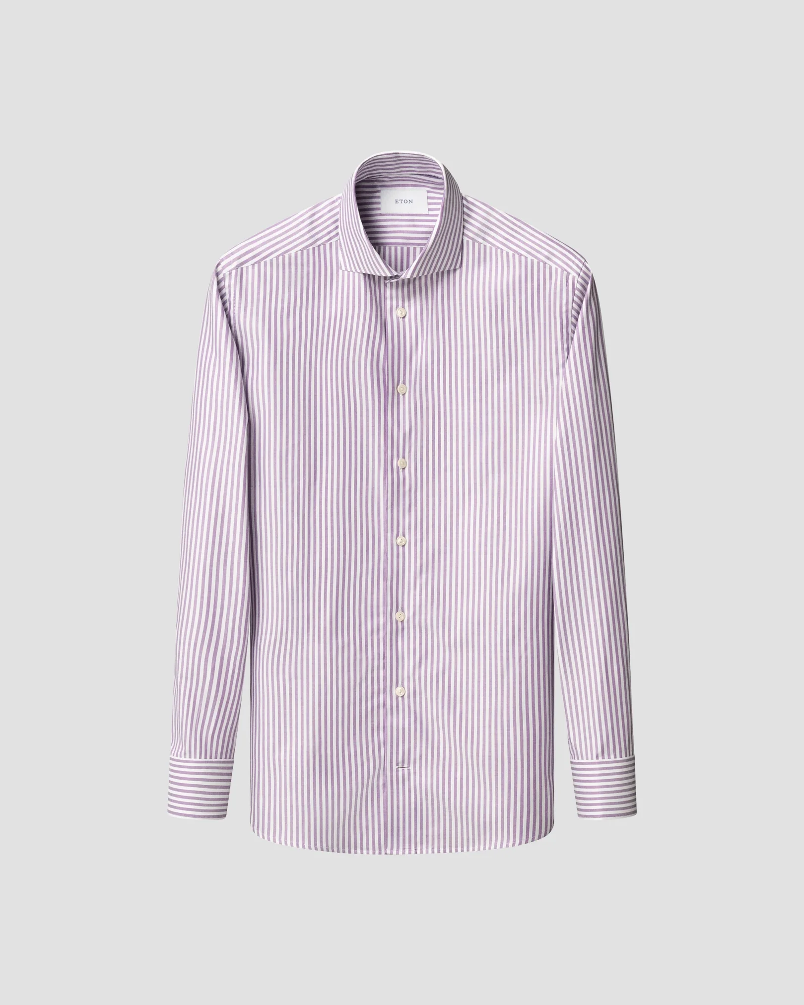 Eton - light purple striped signature oxford shirt 261