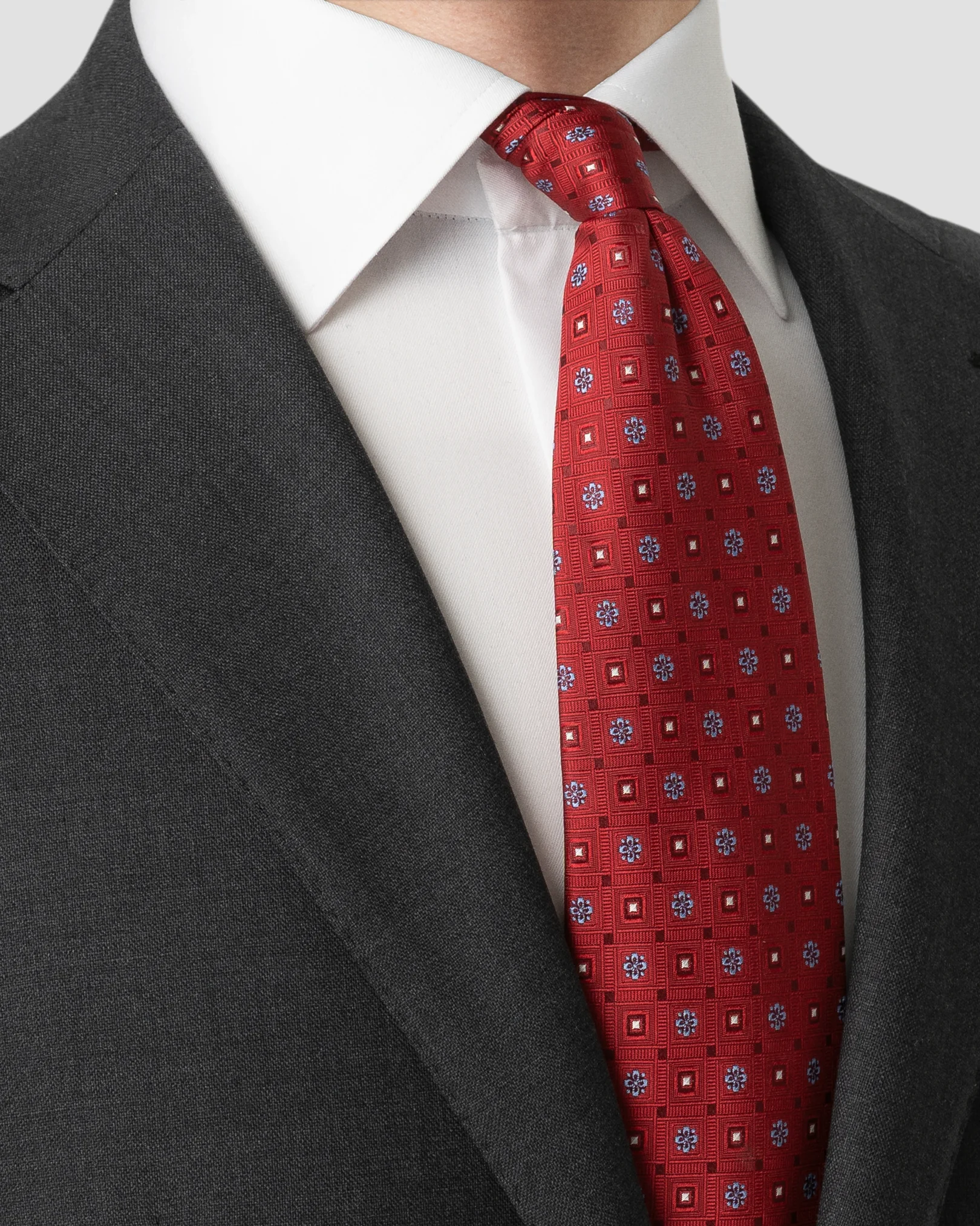 Eton - 256 geometric woven silk tie