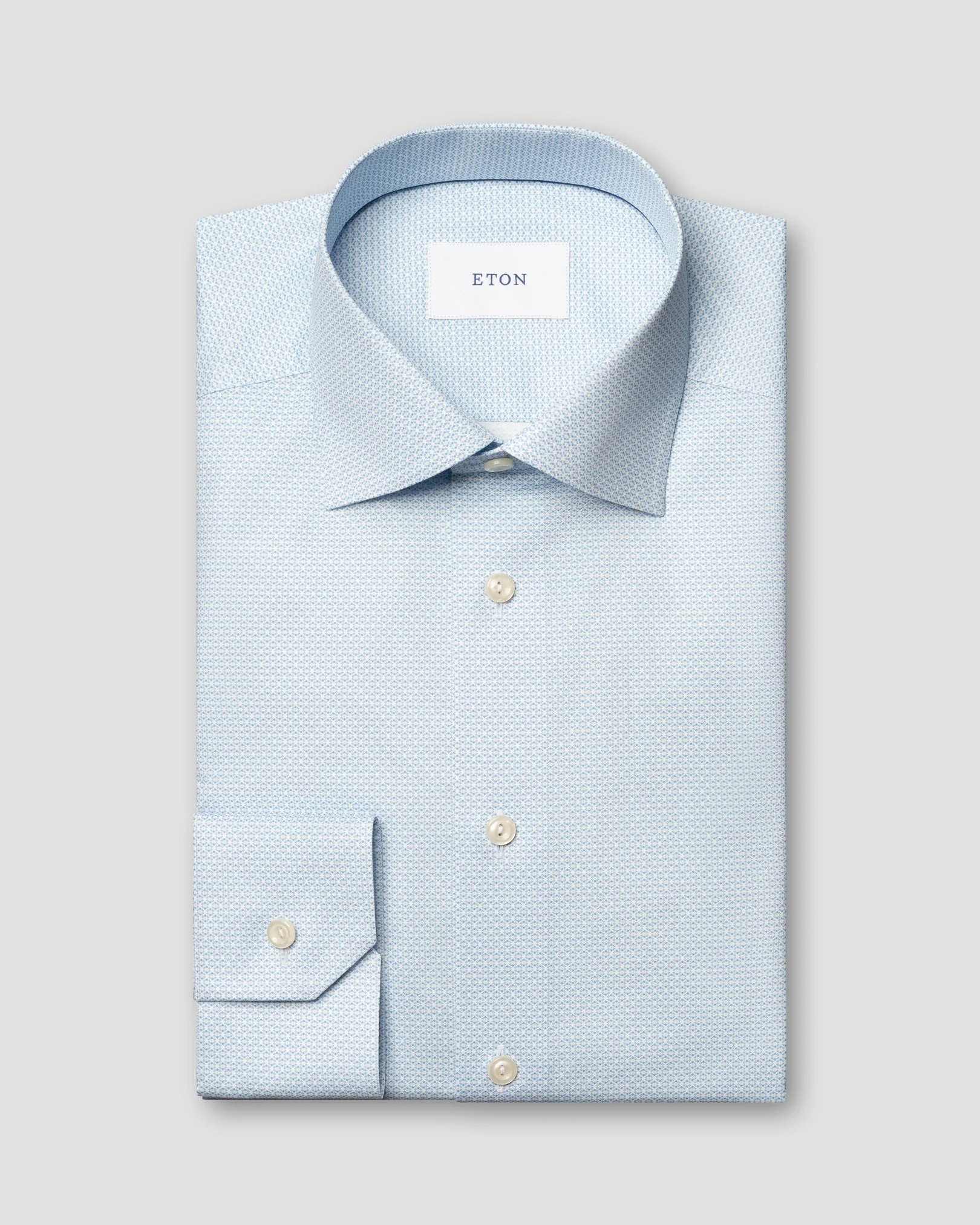 Eton - Geometric Print Signature Twill Shirt