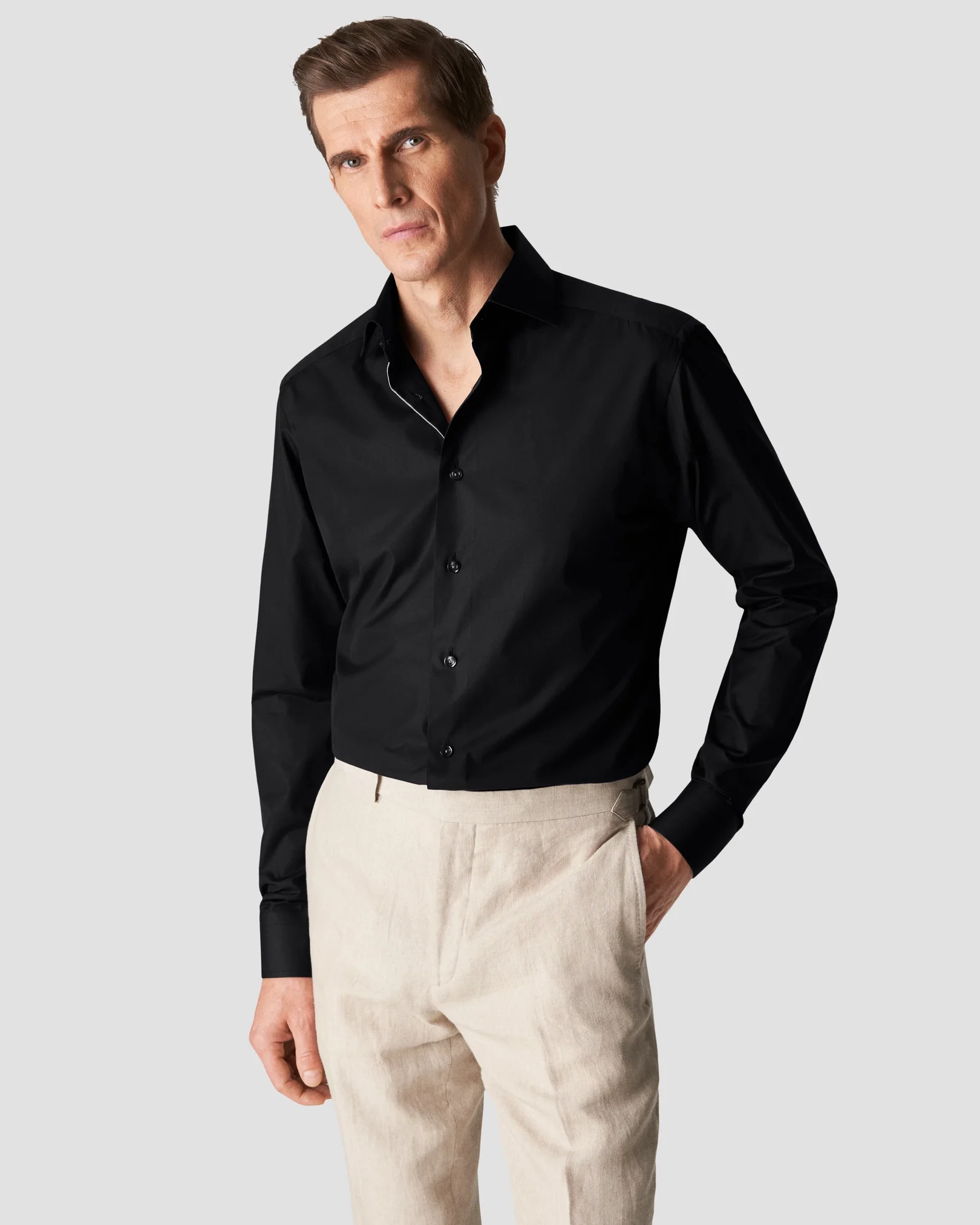 Buy Van Heusen Black Shirt Online - 720524 | Van Heusen