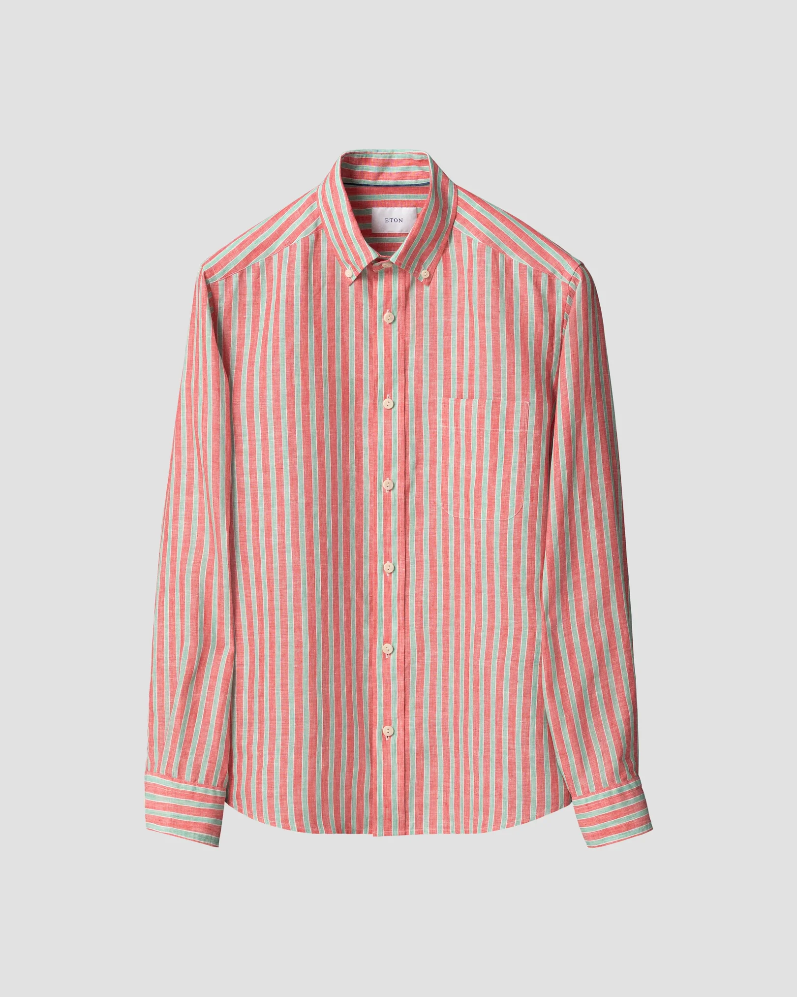 Eton - multi striped linen shirt