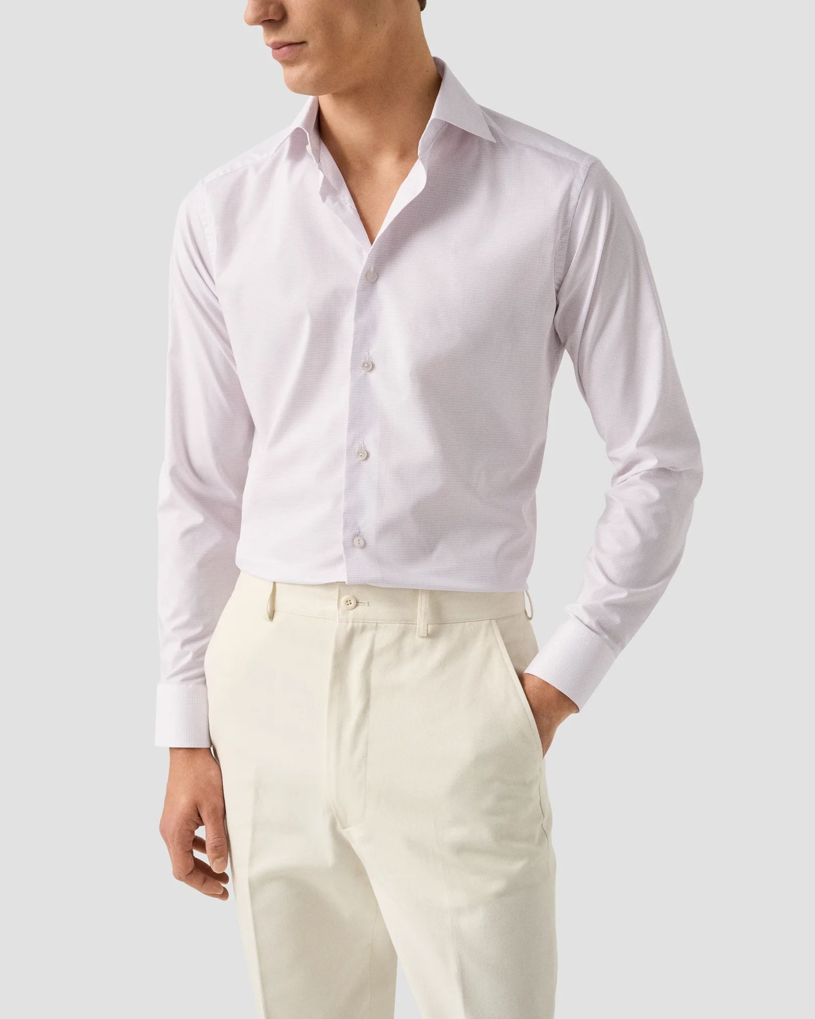 Eton - micro check supima 261