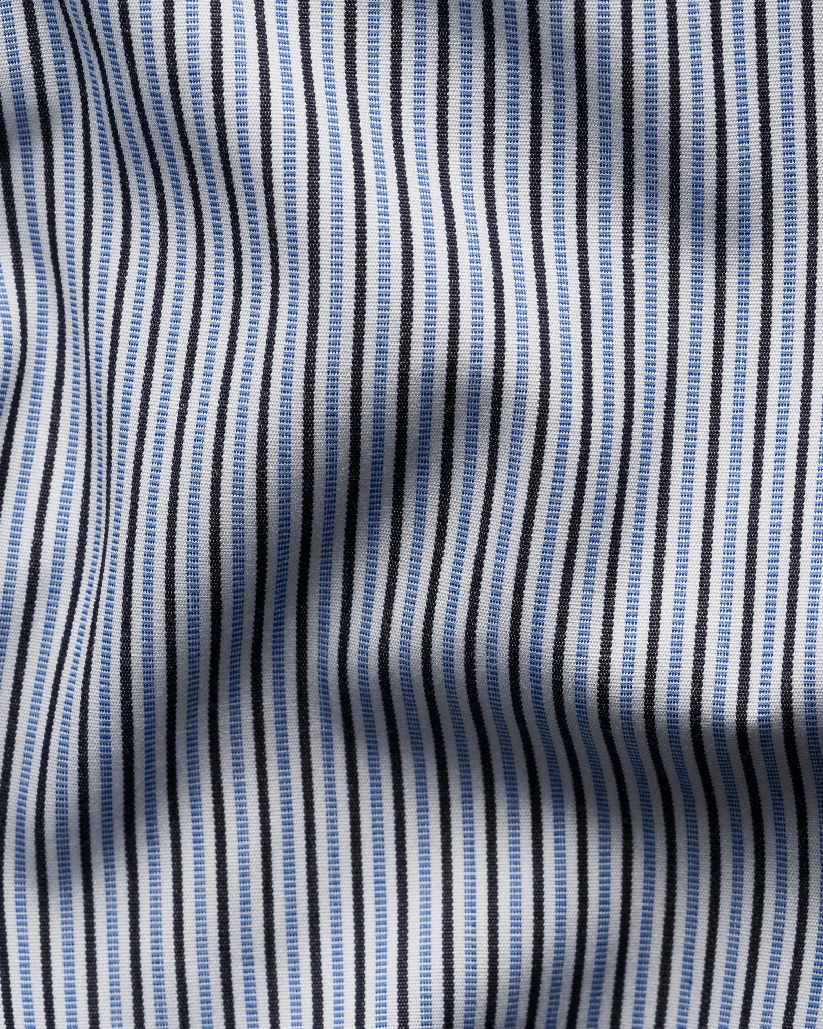 Eton - dark blue striped supima 120 shirt