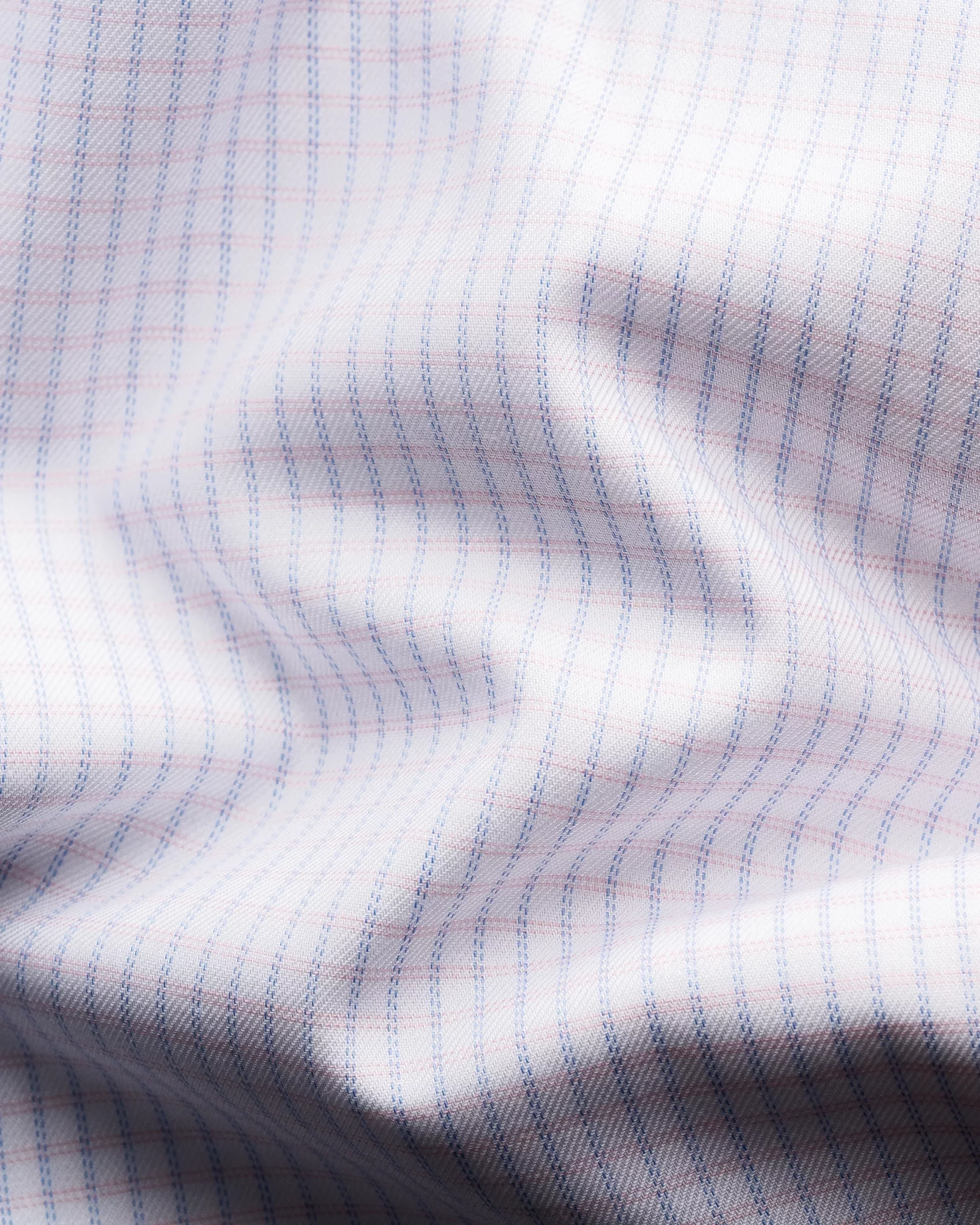 Eton - Pink Checked Cotton & TENCEL™ Lyocell Shirt