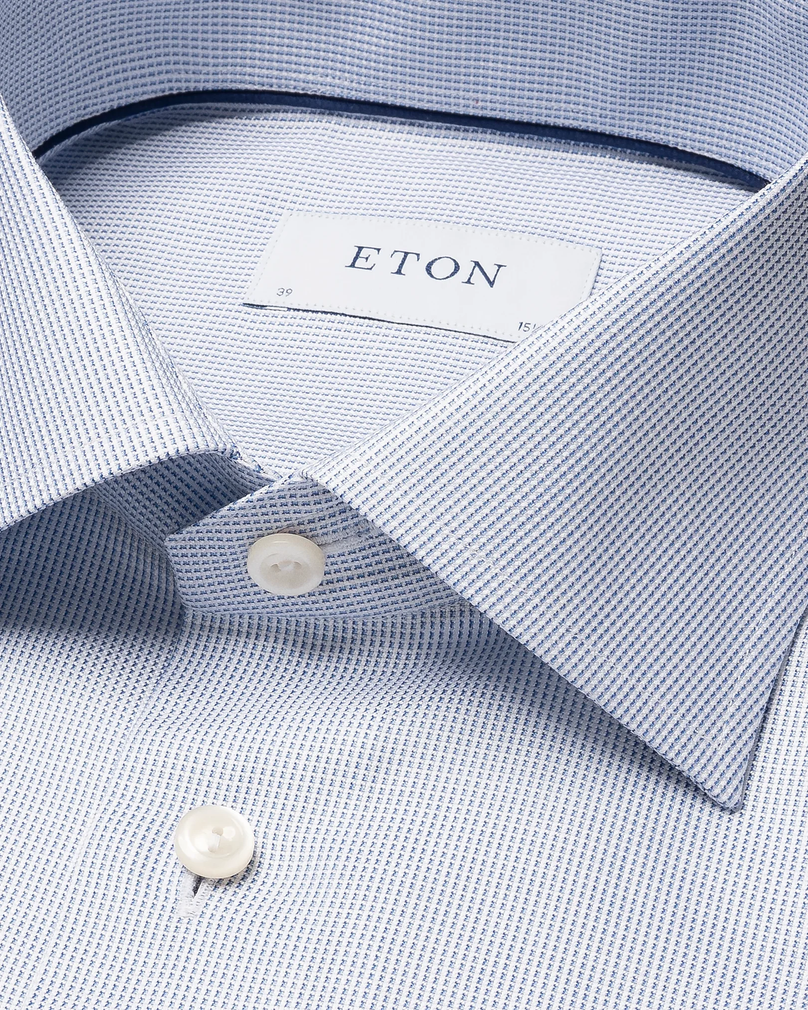 Eton - Dark blue Cotton lyocell Shirt