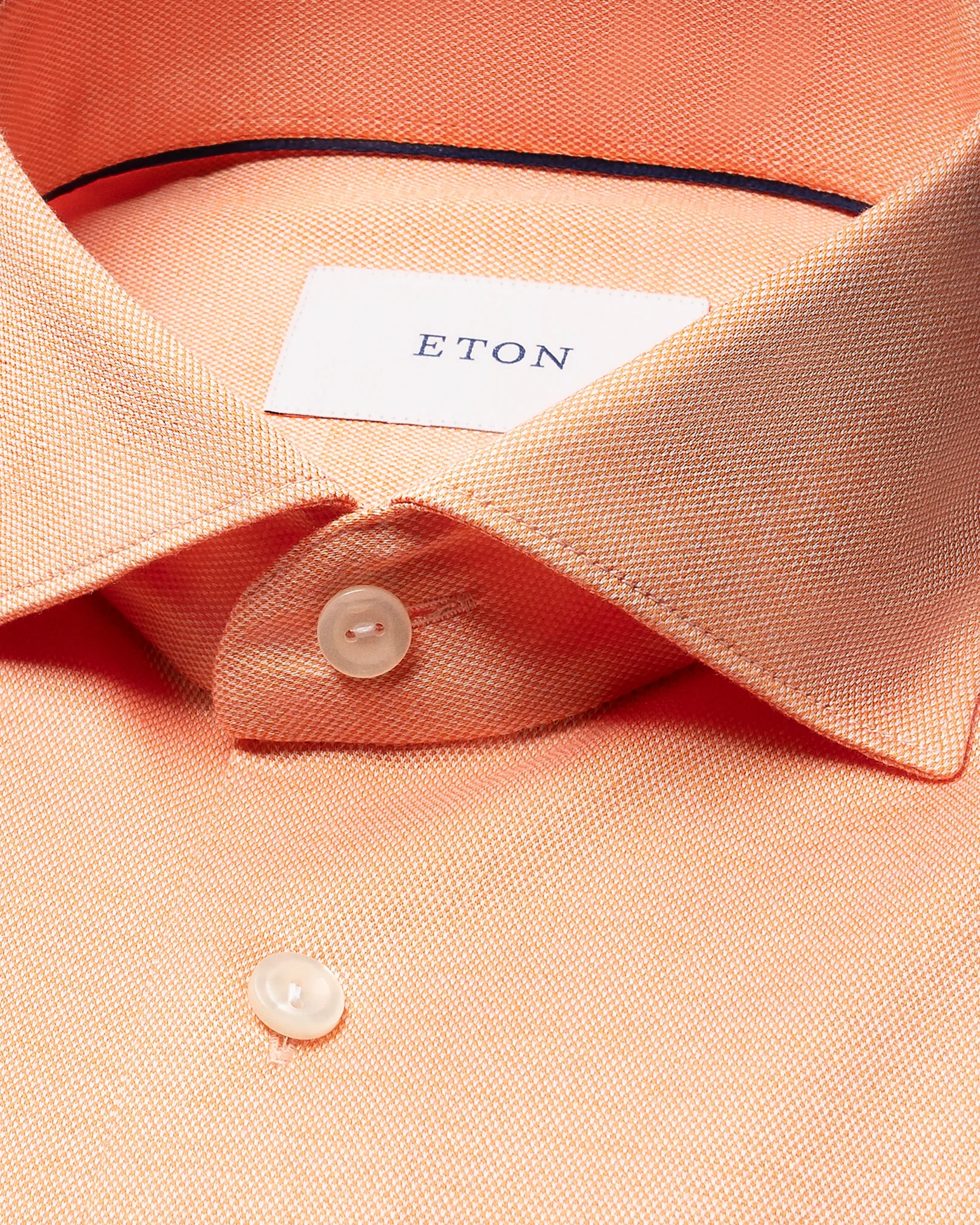 Eton - orange filo di scozia knit shirt
