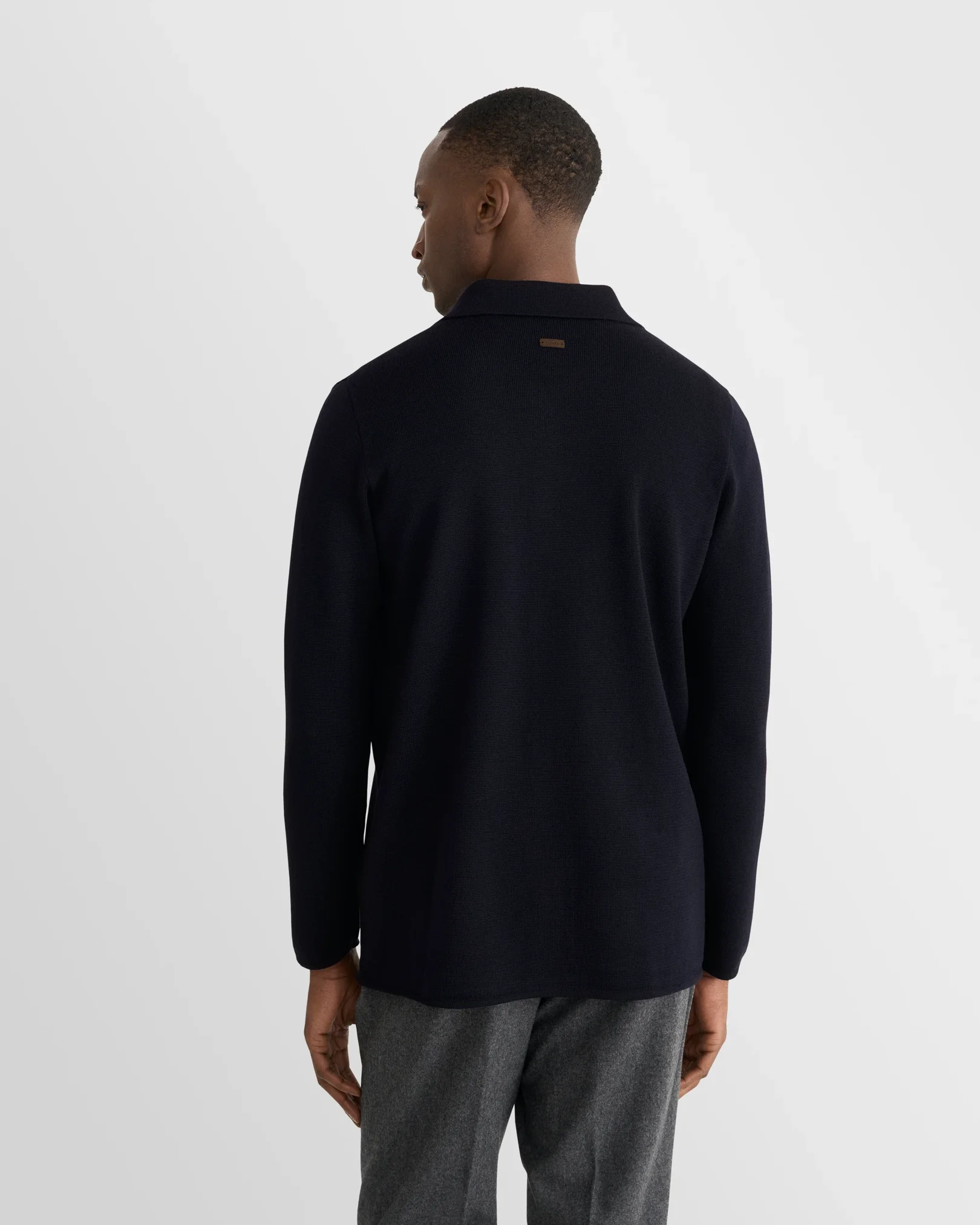 Eton - merino milano knit overshirt