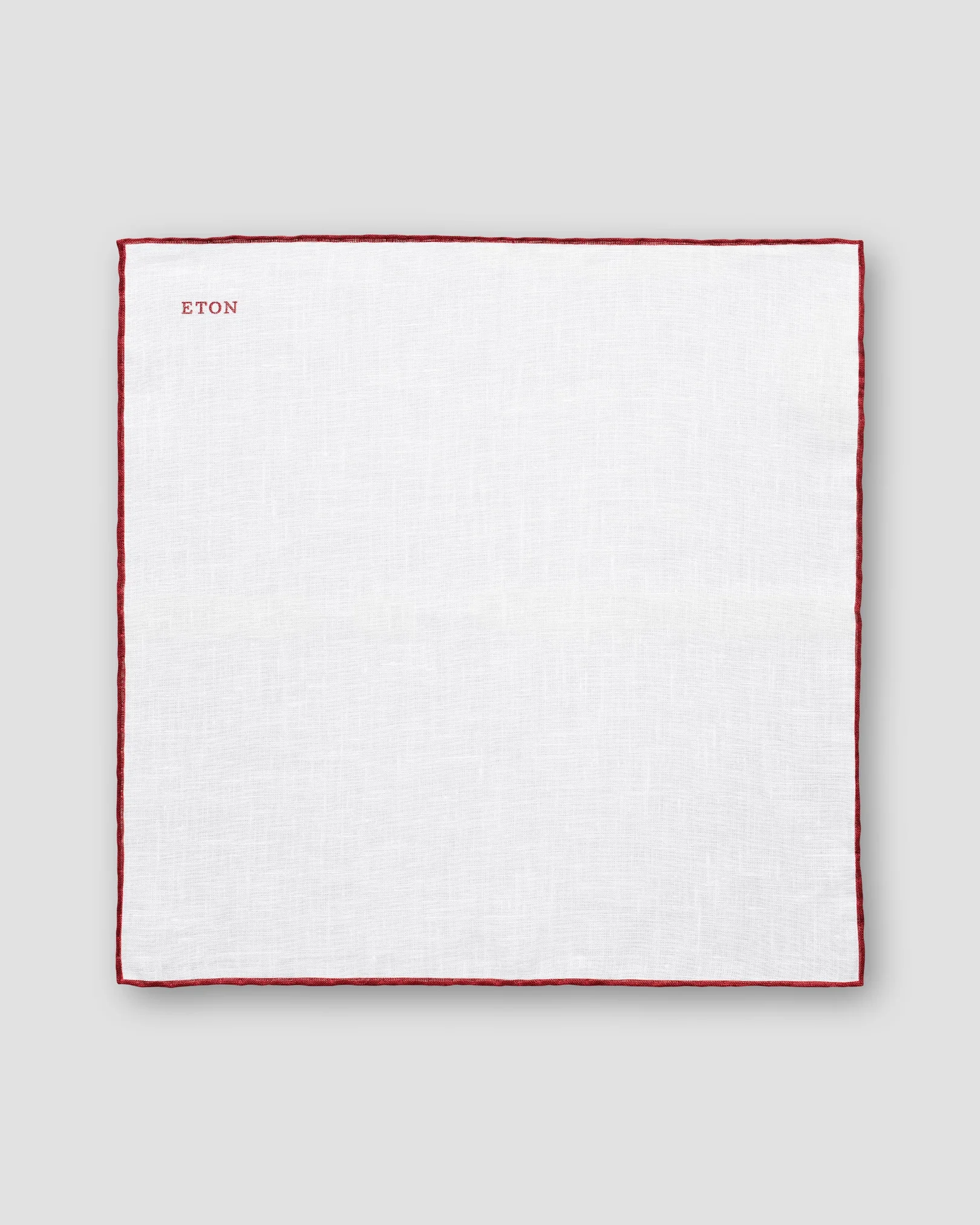 Eton - red linen pocket square