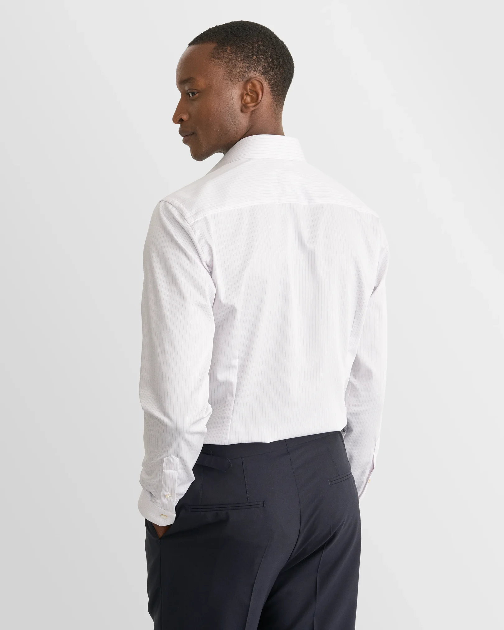 Eton - pink striped supima 120 shirt