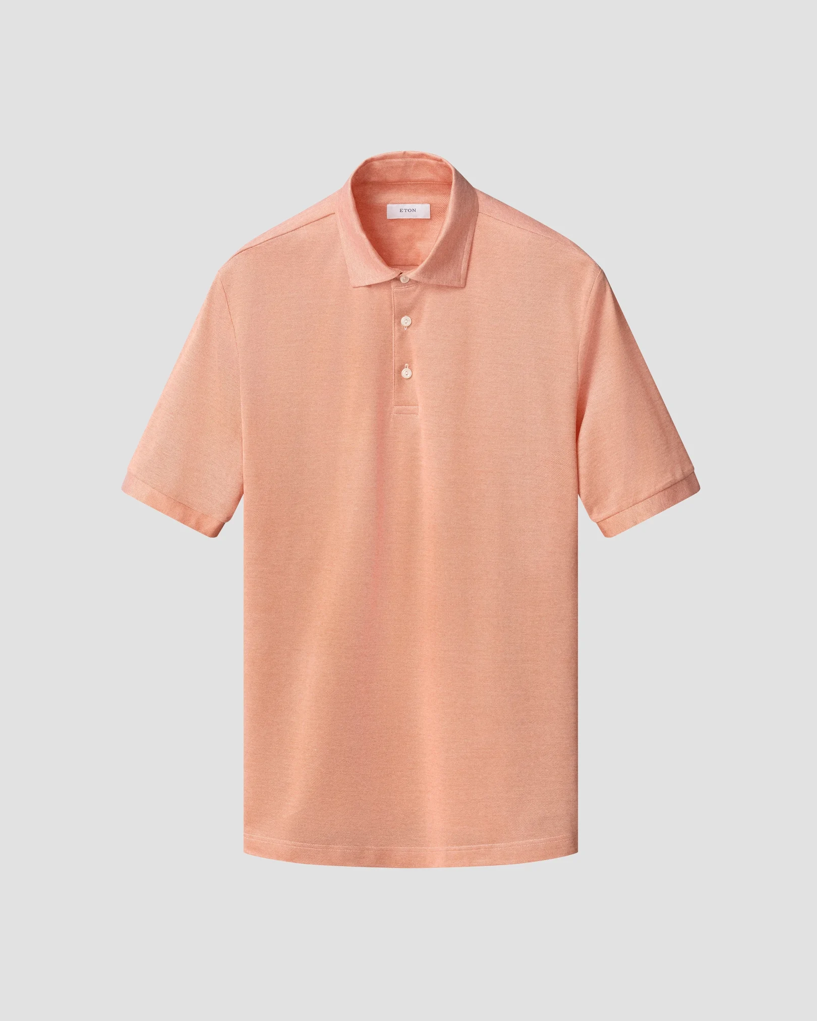 Eton - filo di scozia oxford polo shirt orange filo di scozia oxford polo shirt