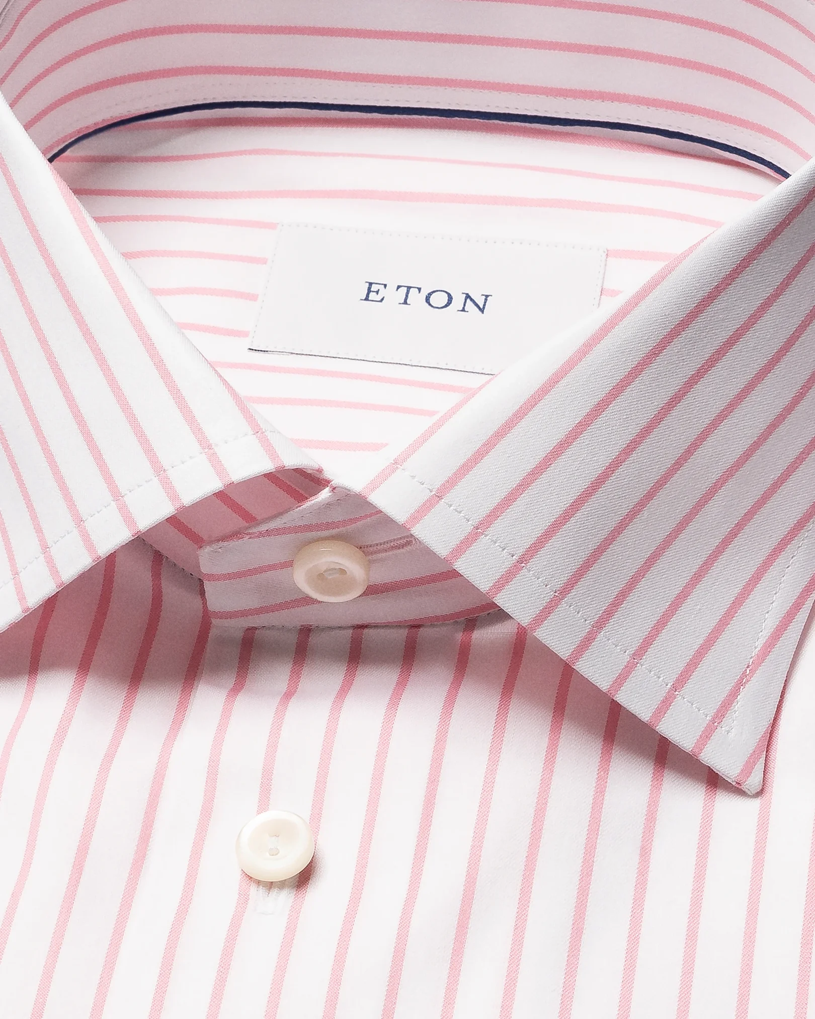 Eton - pink striped signature twill shirt 261