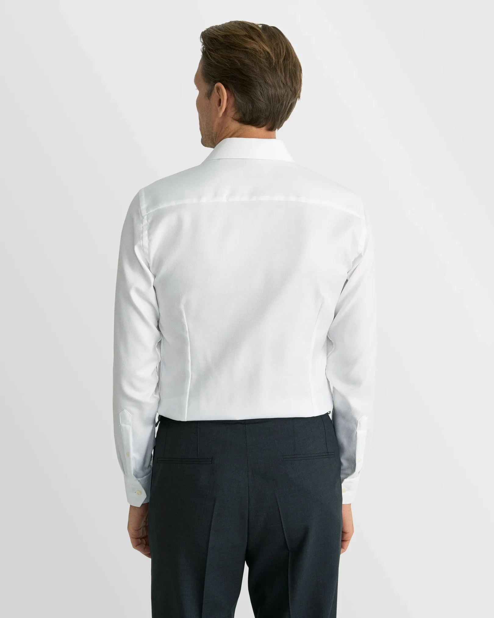 Eton - Solid Textured Twill Shirt