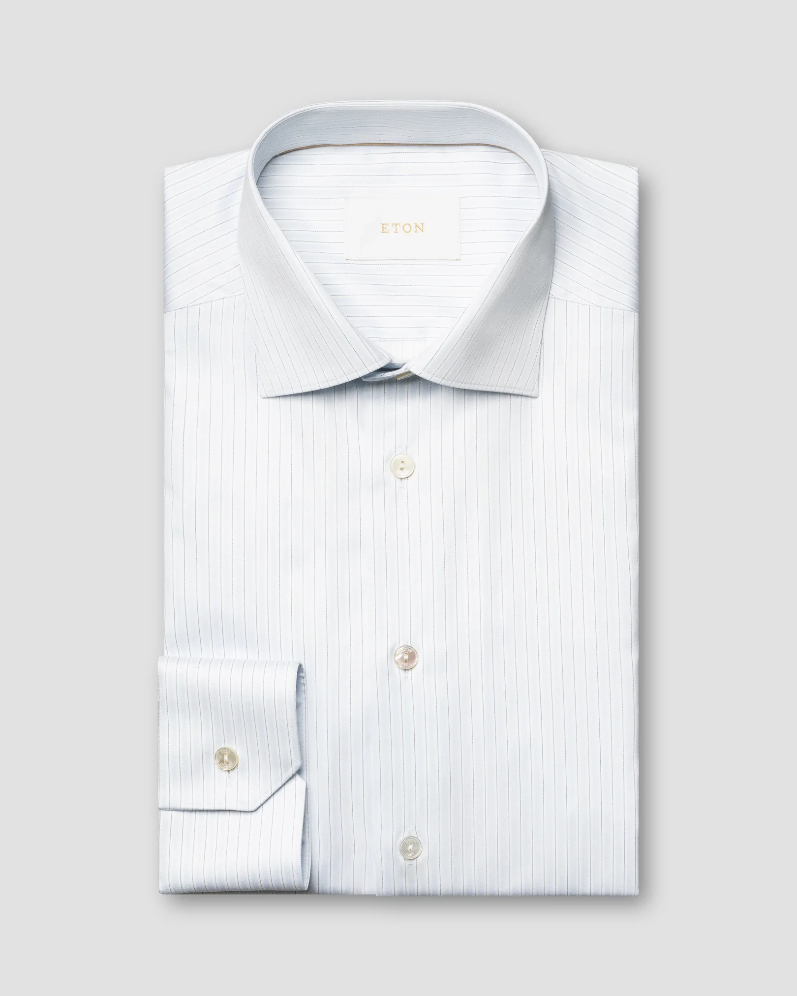 Eton - light blue striped supima 268