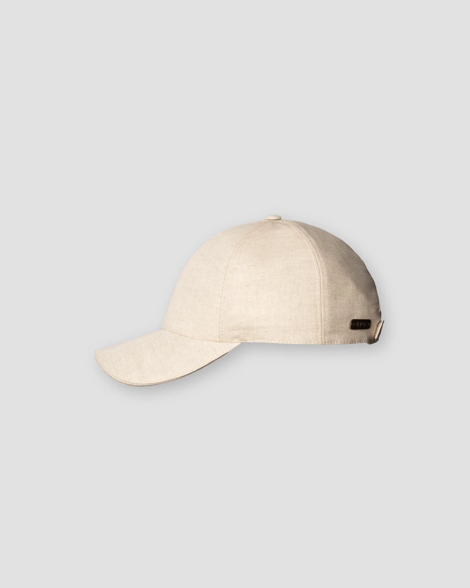 Eton - linen baseball cap beige linen baseball cap