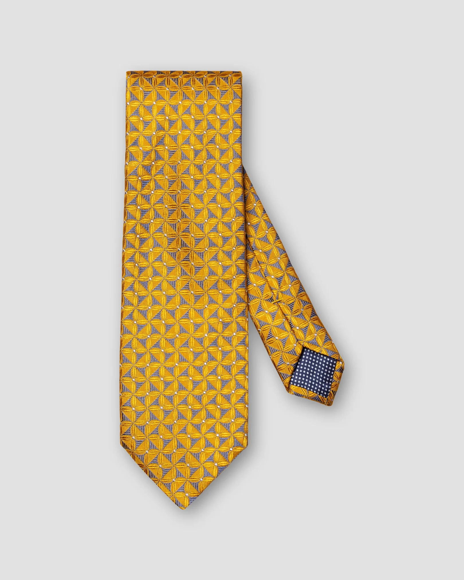 Eton - orange geometric pattern tied