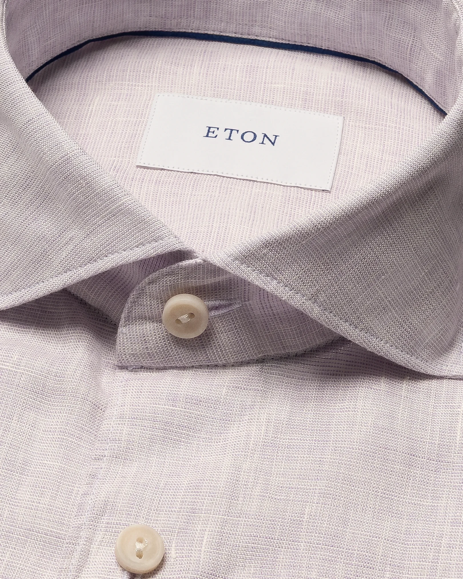 Eton - light purple solid linen shirt 261