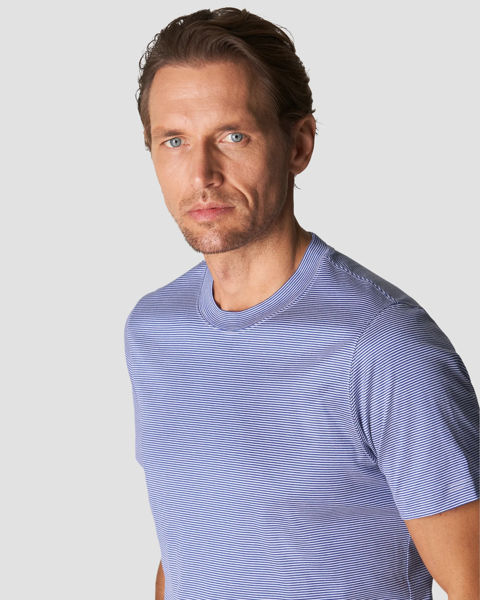 Eton - dark blue interlock t shirt