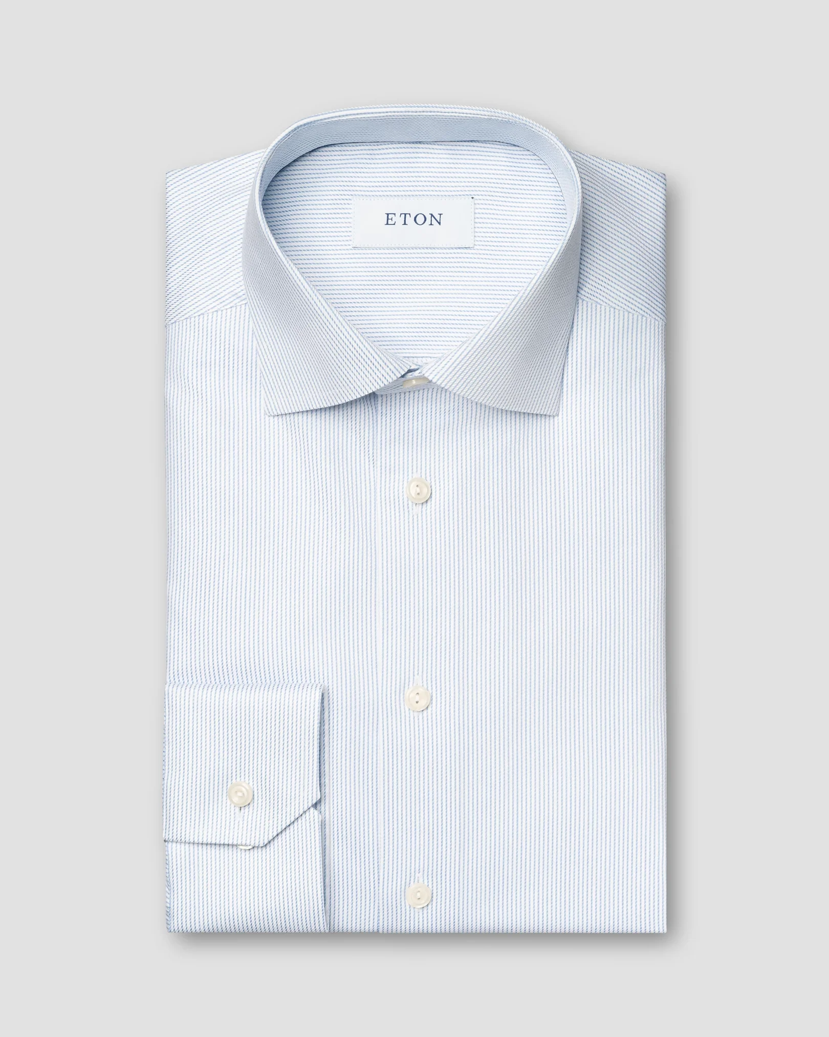 Eton - Chemise Rayée en Coton et Lyocell Tencel™