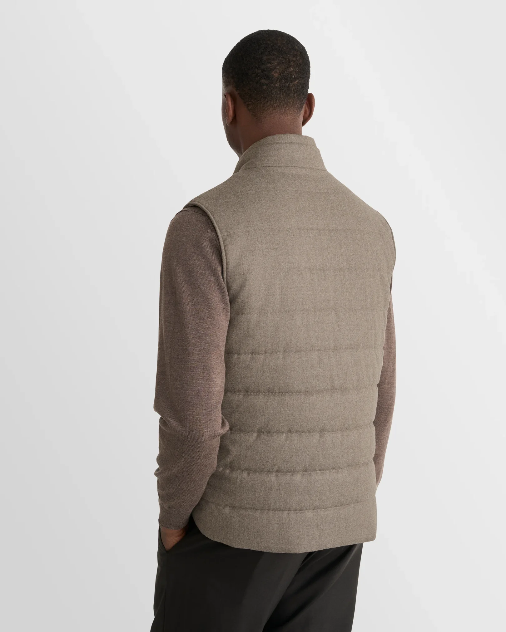 Eton - wool padded vest beige 256