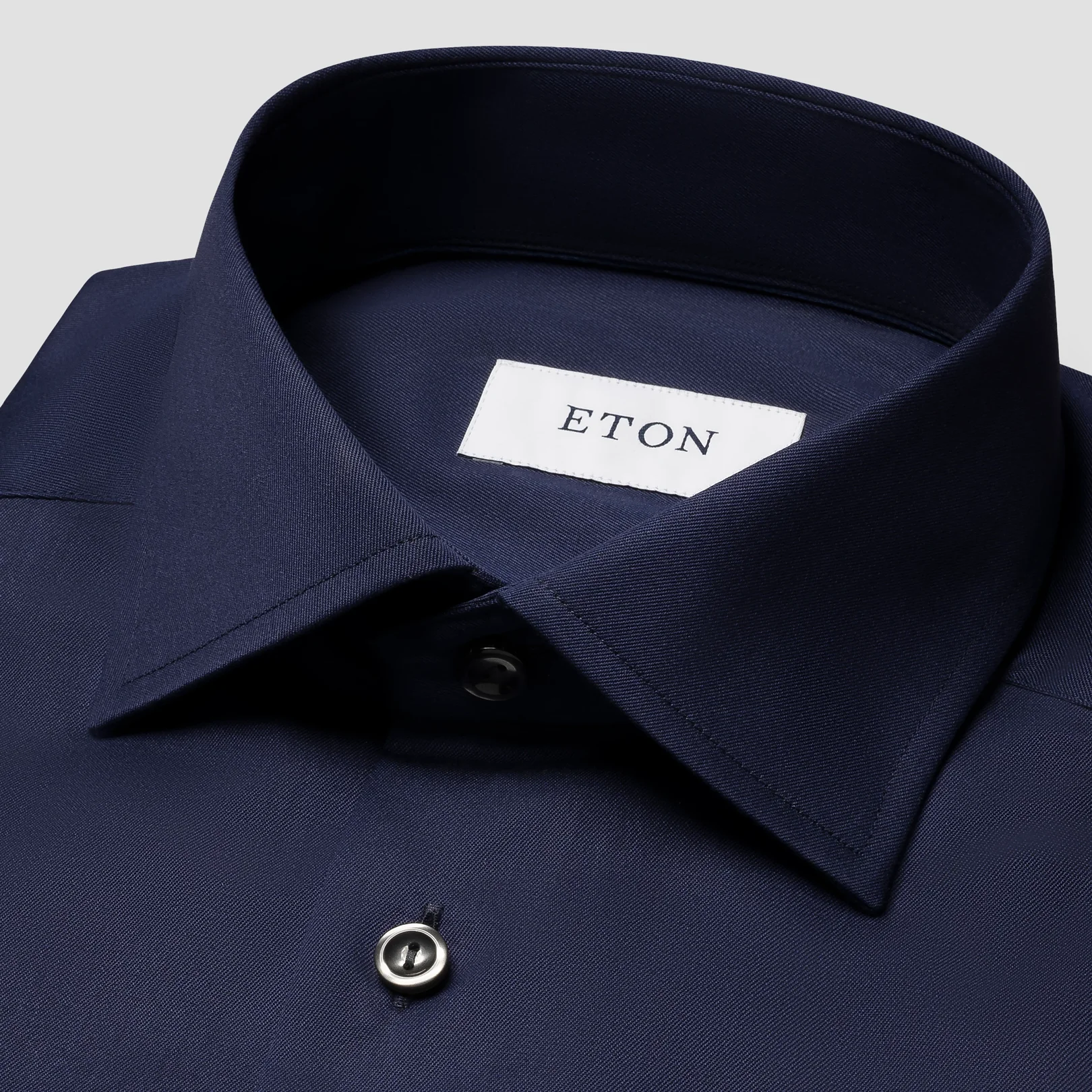 Eton - navy shirt signature twill