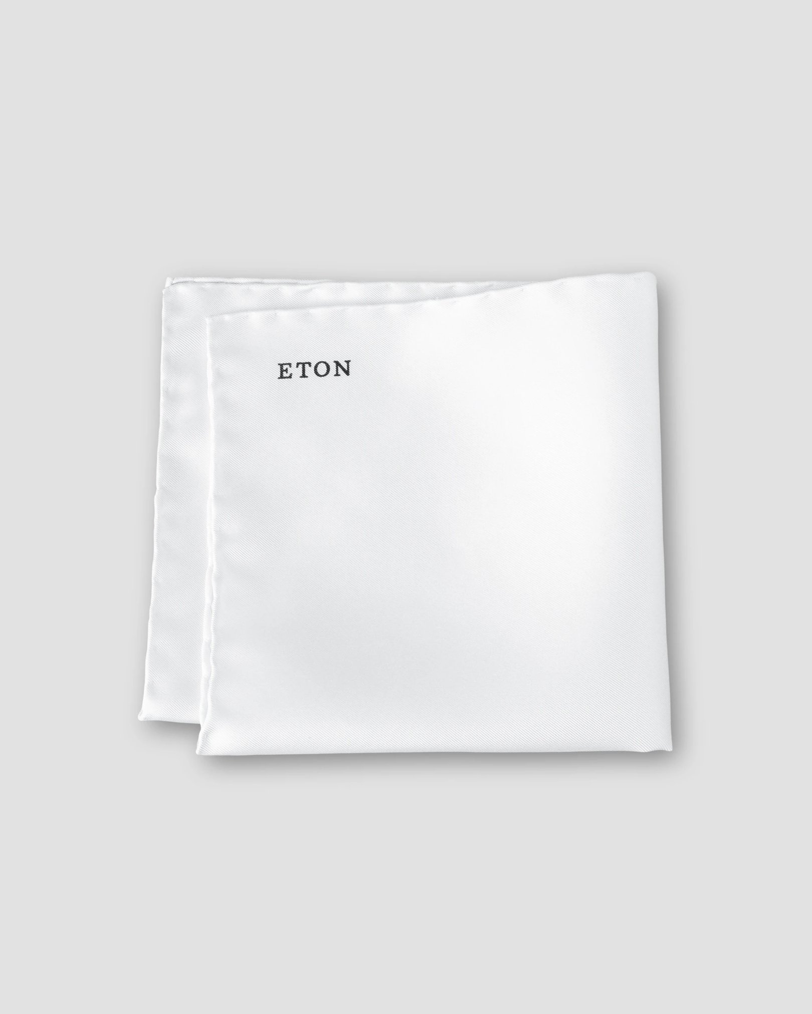 Eton - Optical White Silk Pocket Square