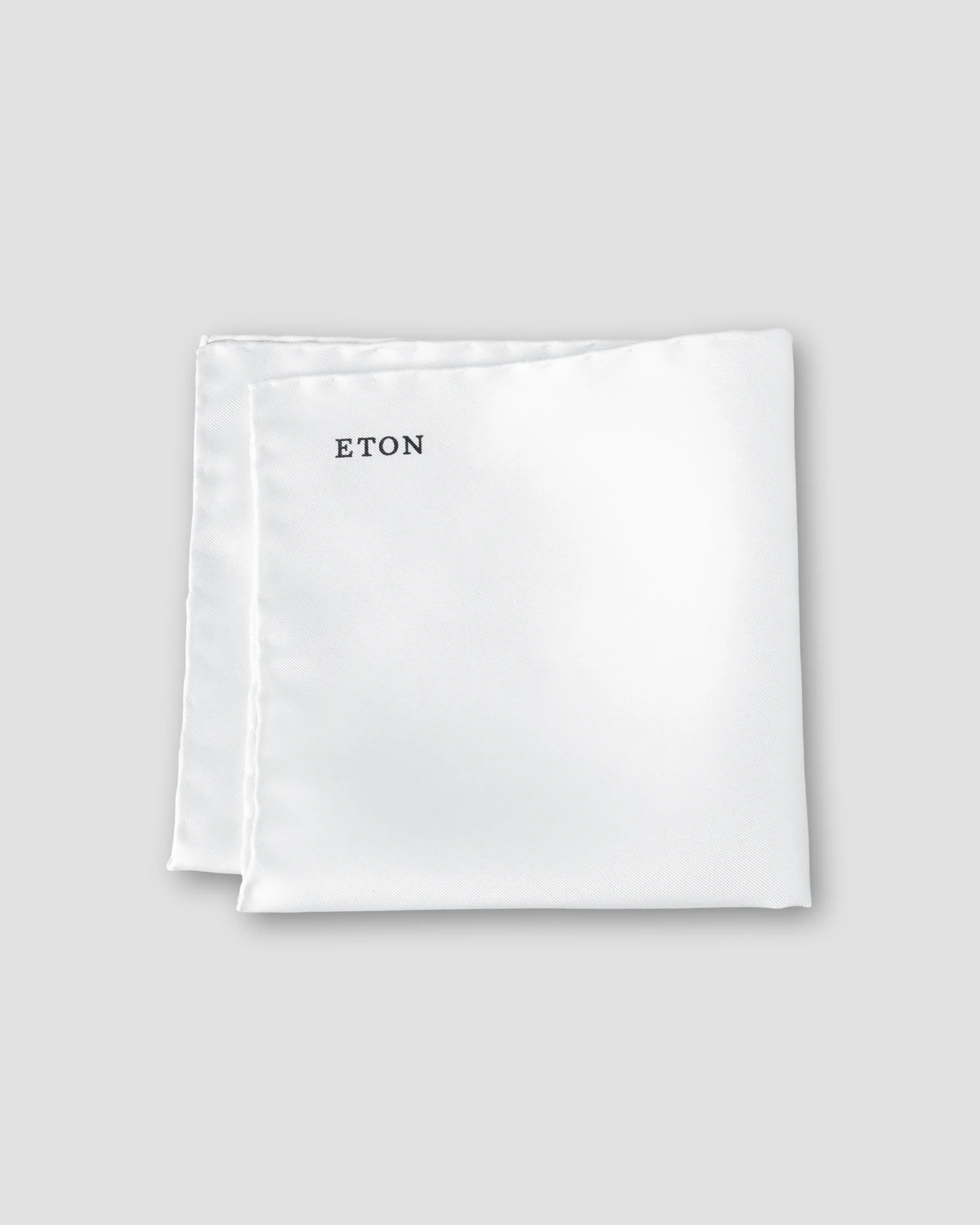 Eton - Optical White Silk Pocket Square