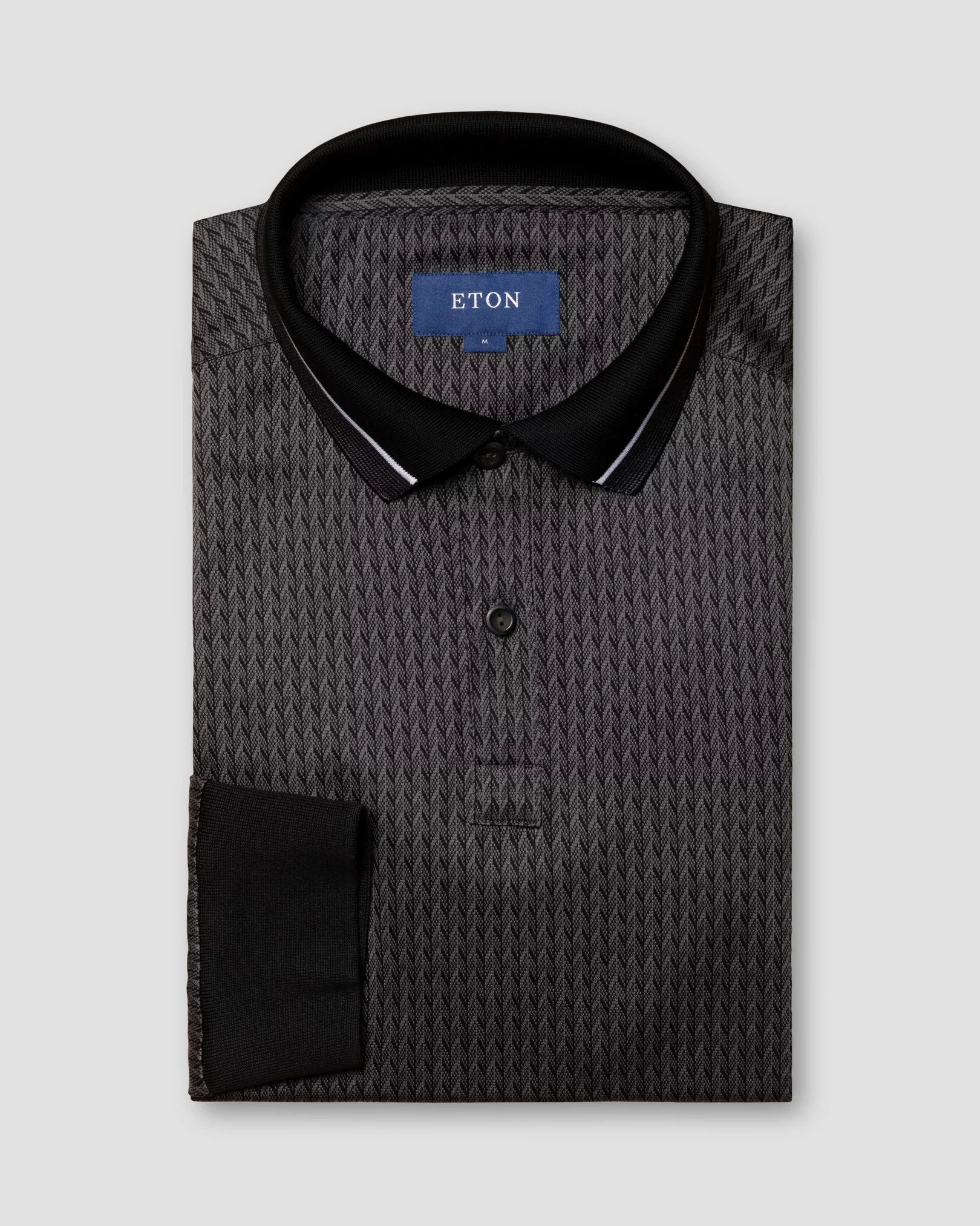Eton - black jacquard knit