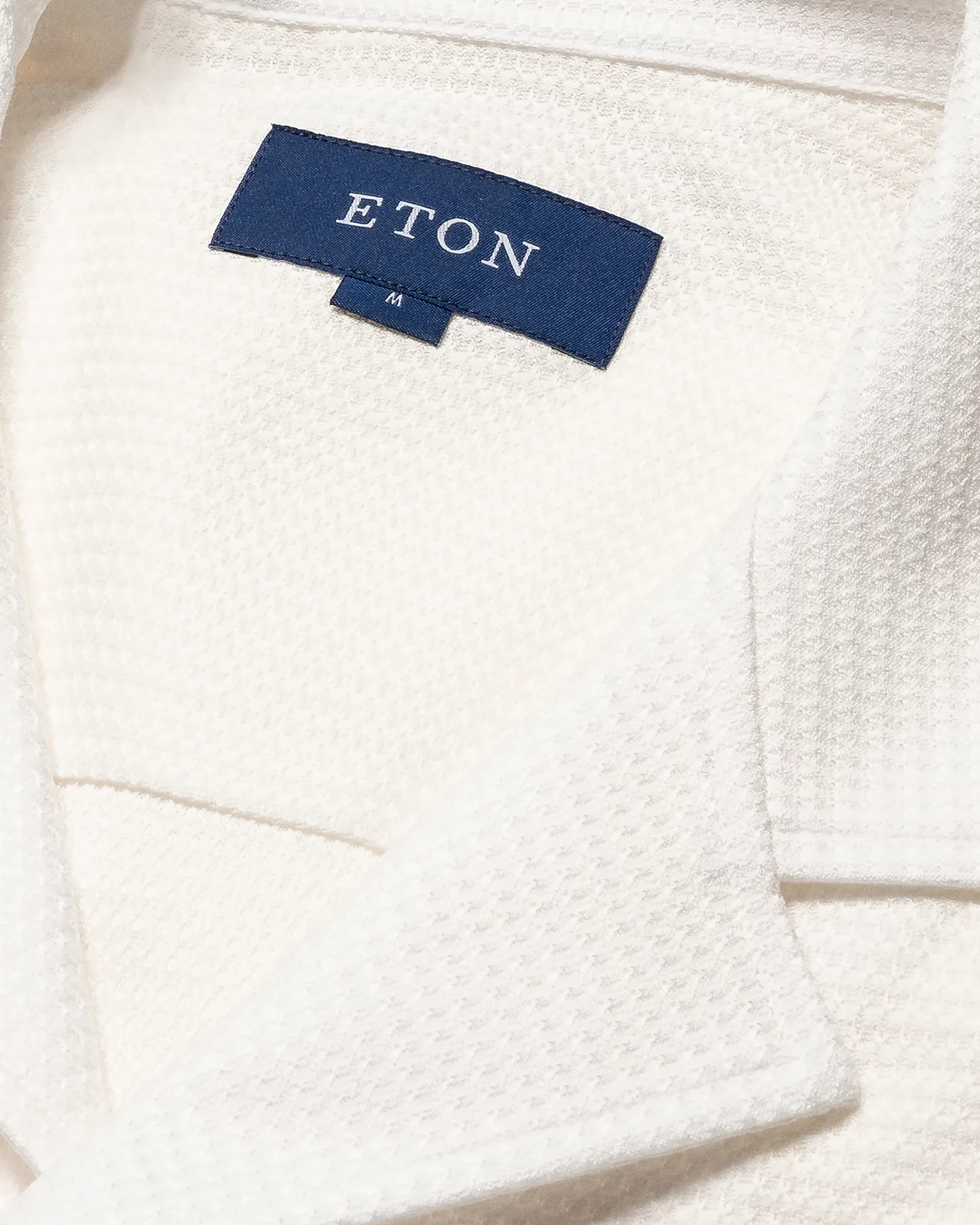 Eton White Cotton/silk Resort shirt - James Of Montpellier