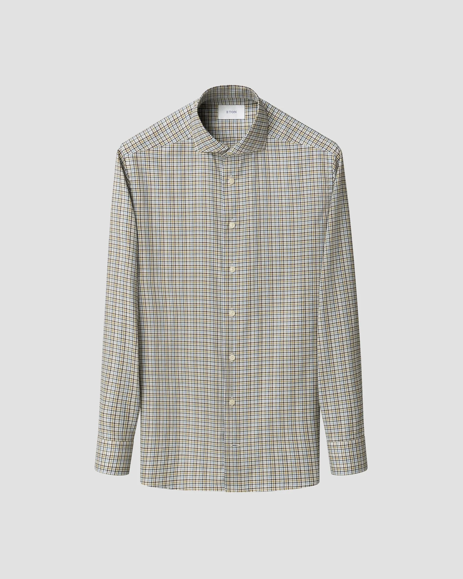 Eton - check signature flannel shirt