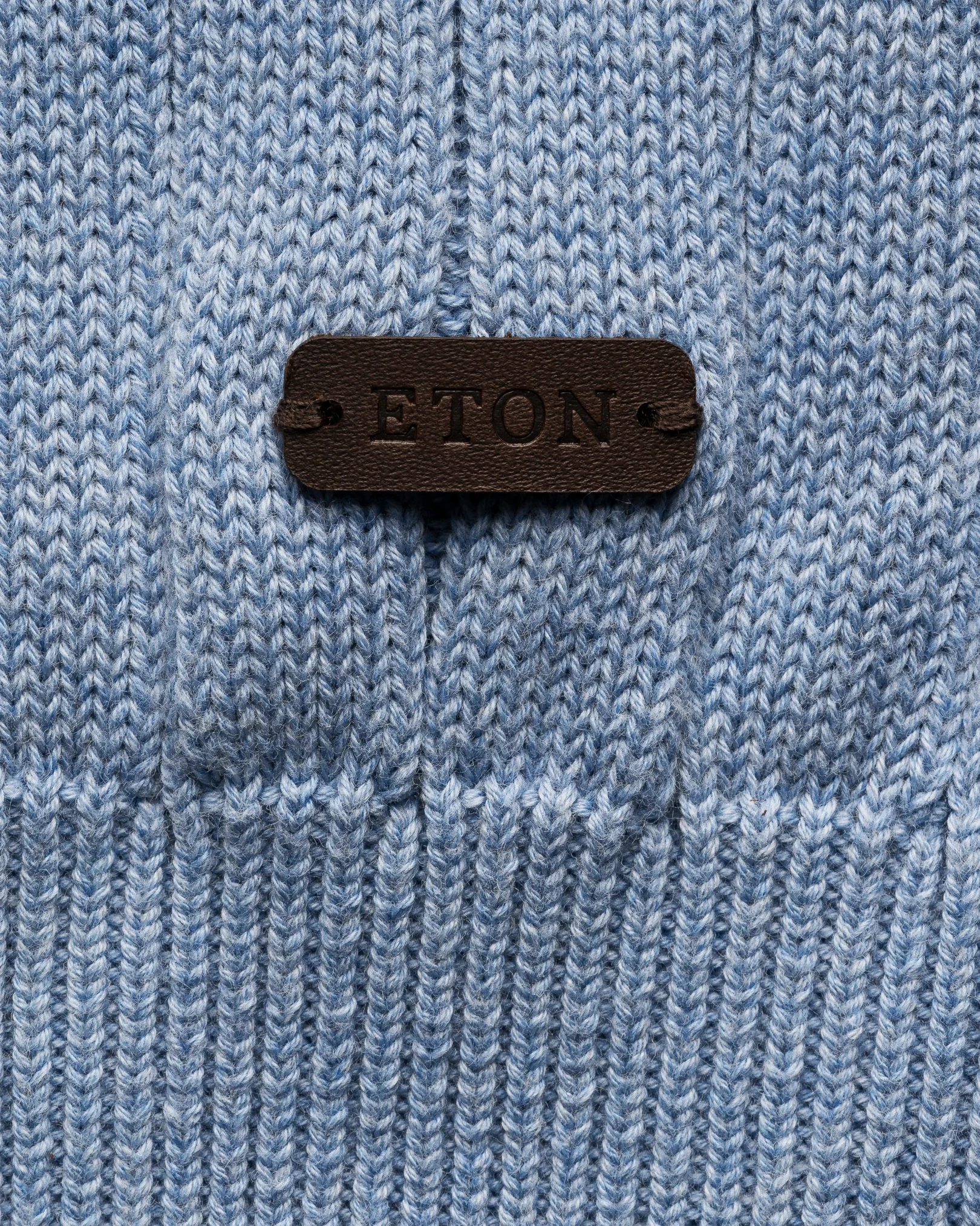 Eton - cotton structure knit crew neck