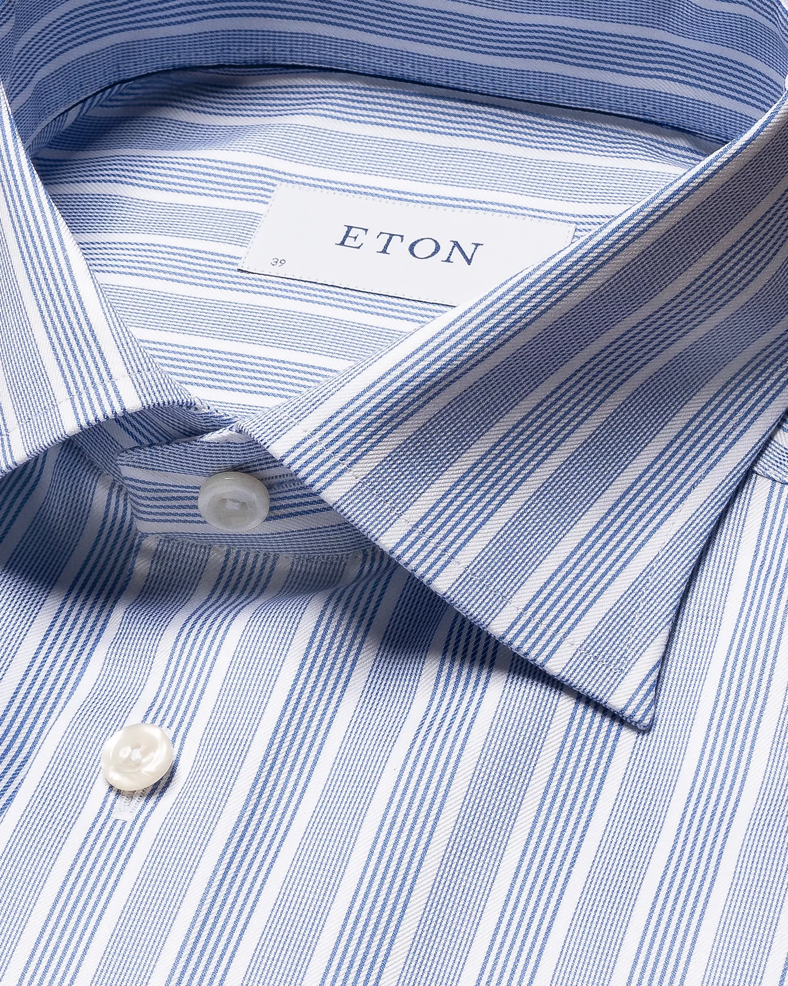Blue Bold Striped Cotton TENCEL™ Lyocell Shirt