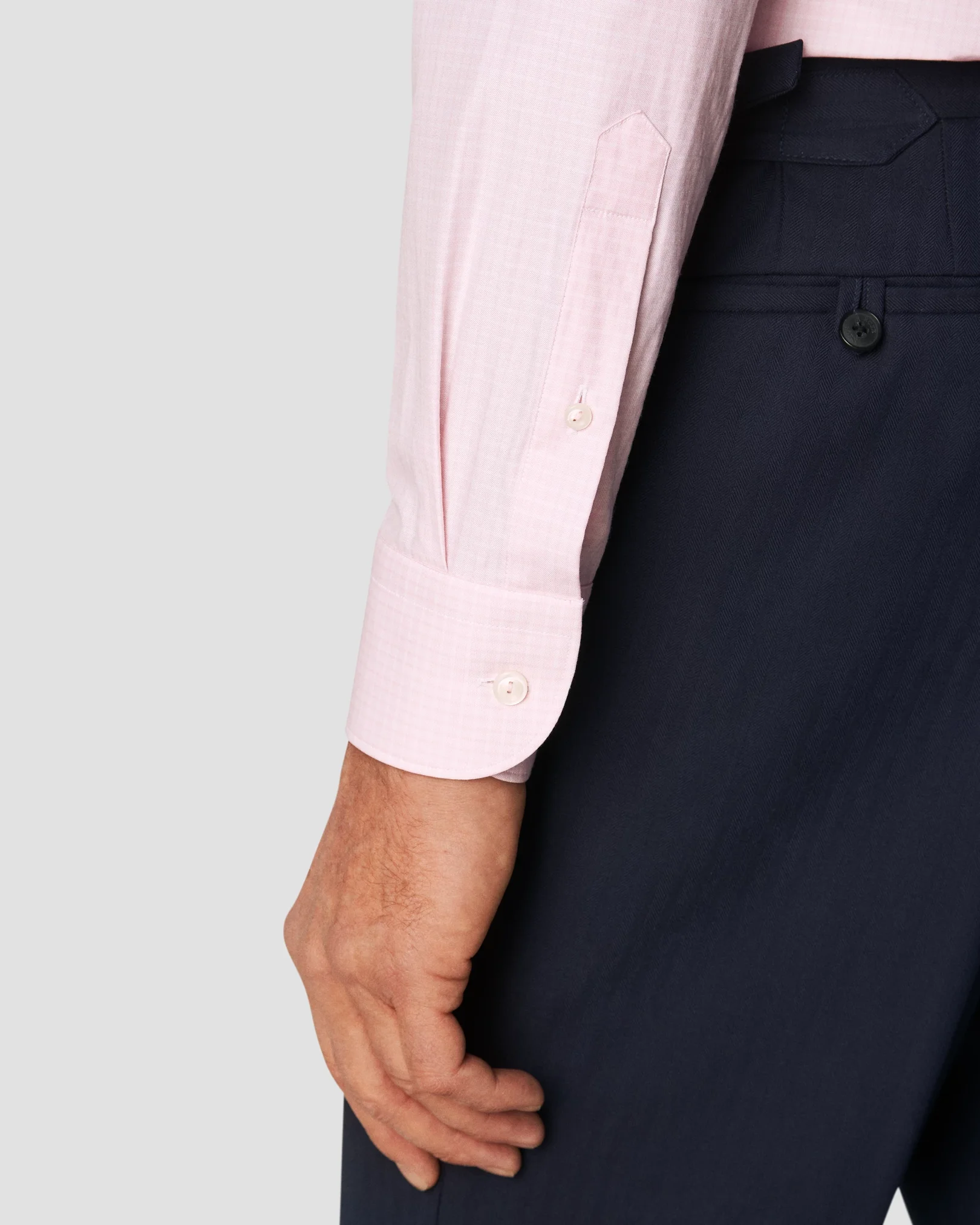 Pink Checked Cotton & TENCEL™ Lyocell Shirt - Eton