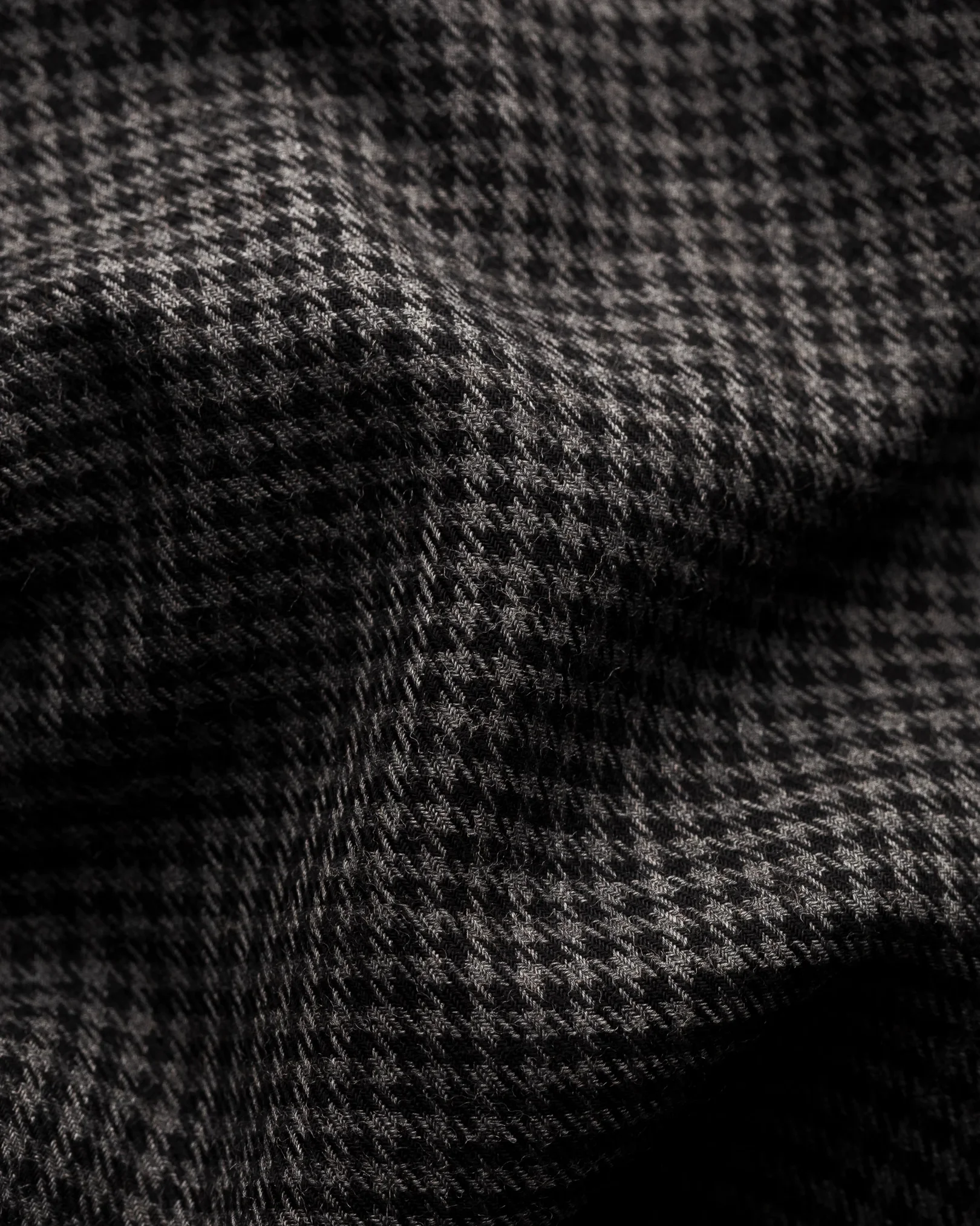 Eton - gray brushed merino wool shirt