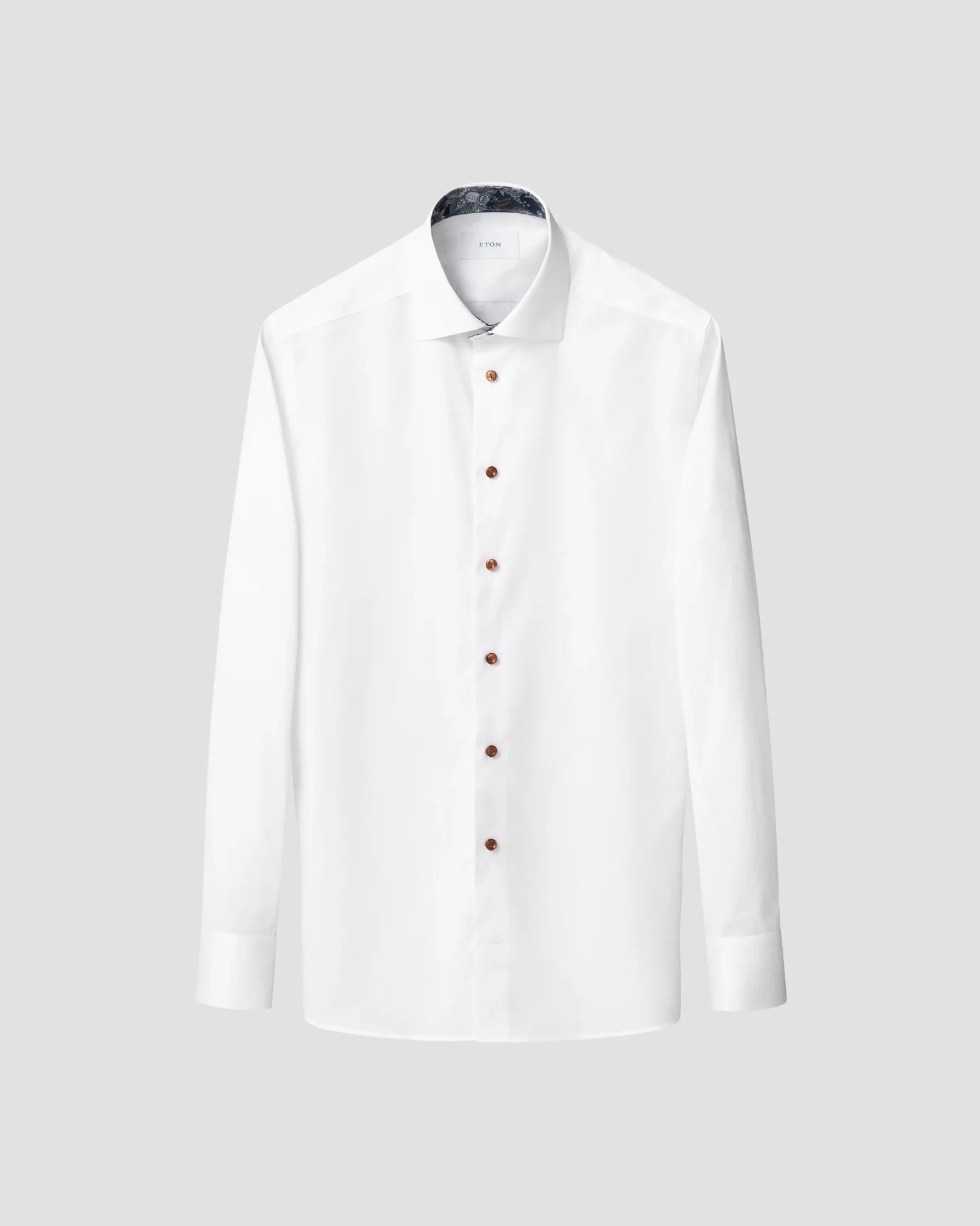 Eton - floral effect signature twill shirt
