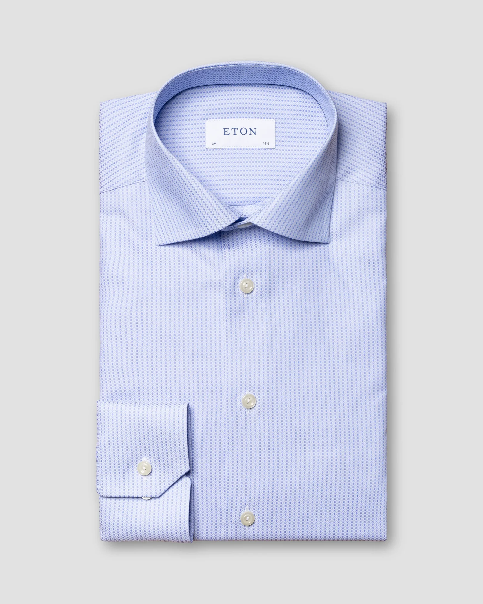 Eton - blue brocade shirt