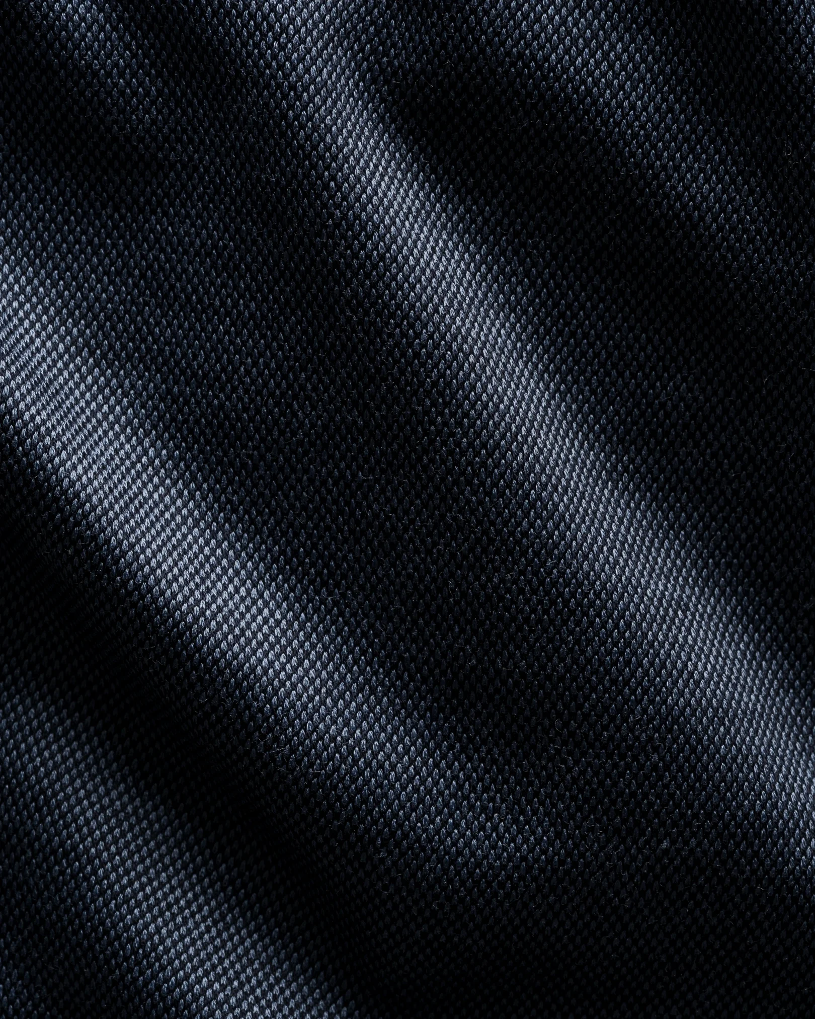 Eton - blue filo di scozia knit shirt