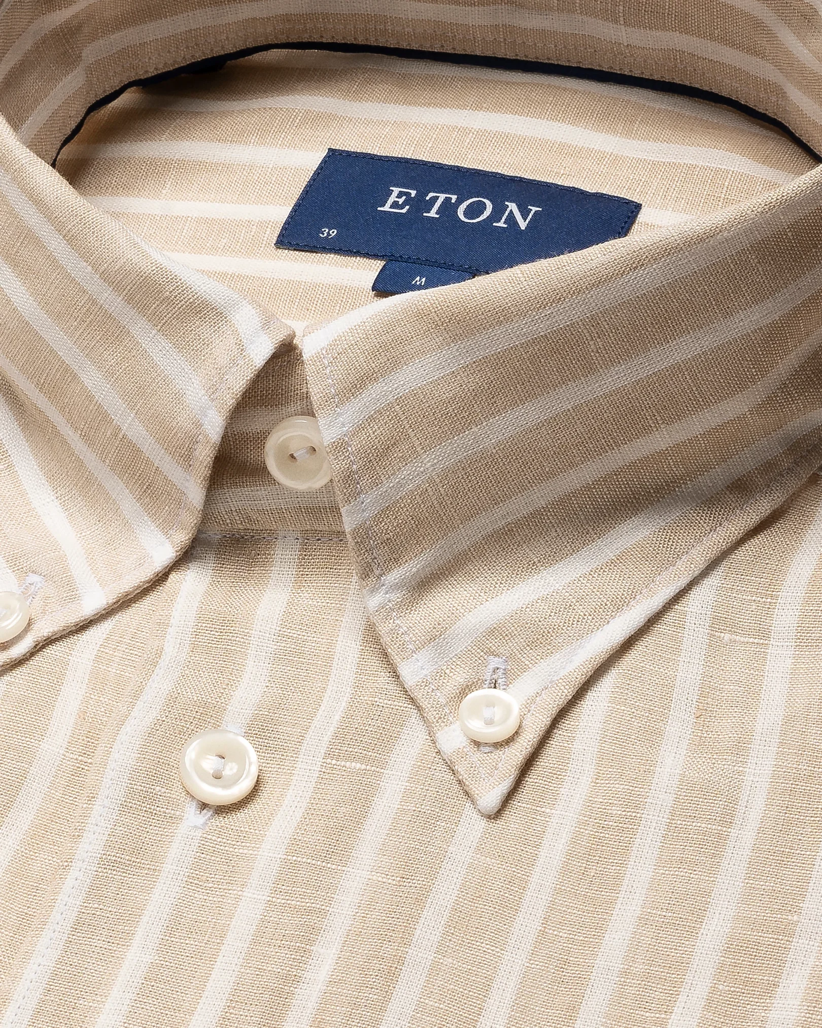 Eton - button down slim linen