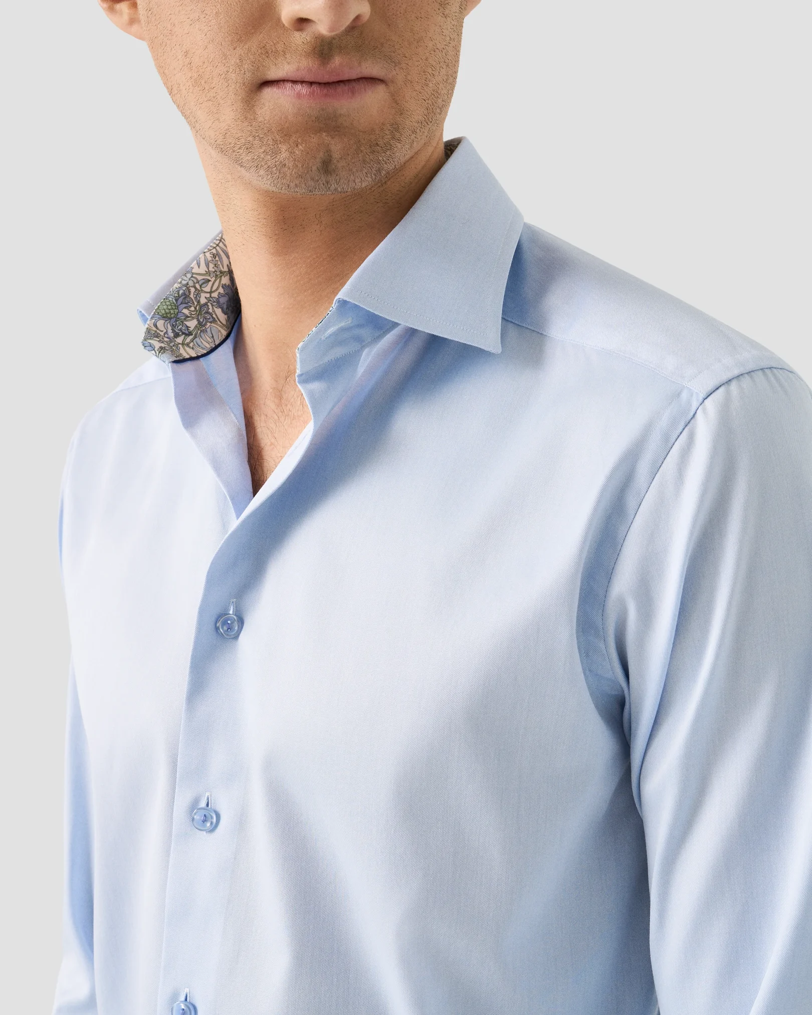 Eton - Floral Effect Signature Twill Shirt