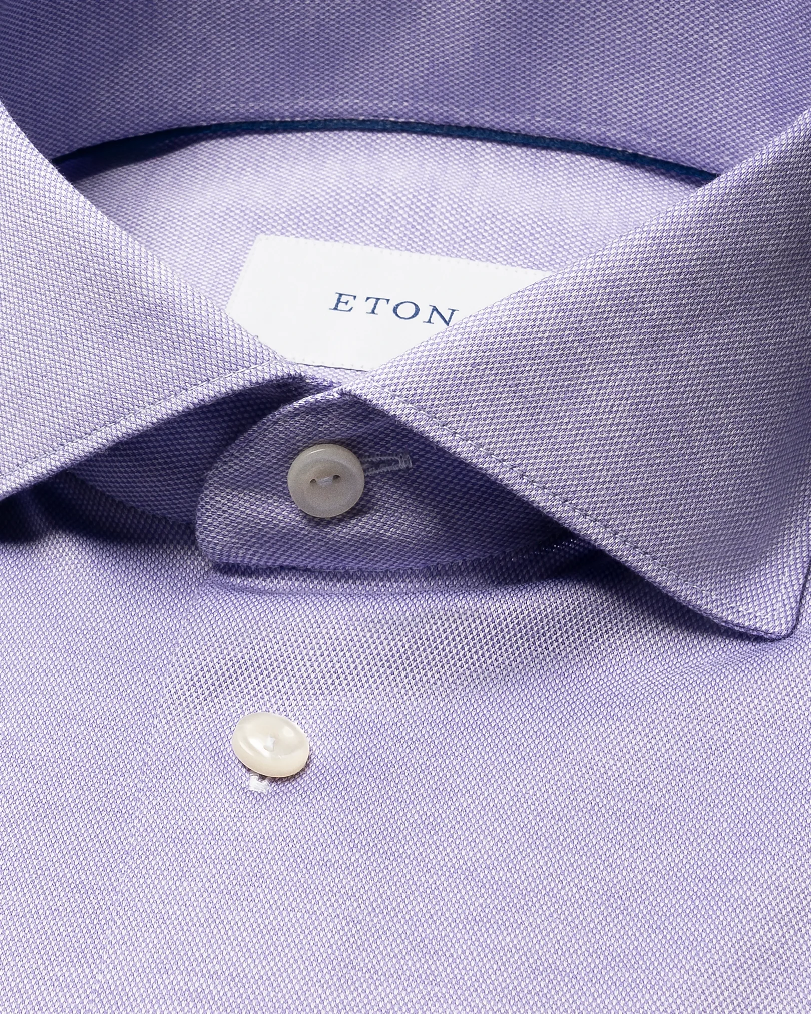 Eton - light purple filo di scozia knit shirt