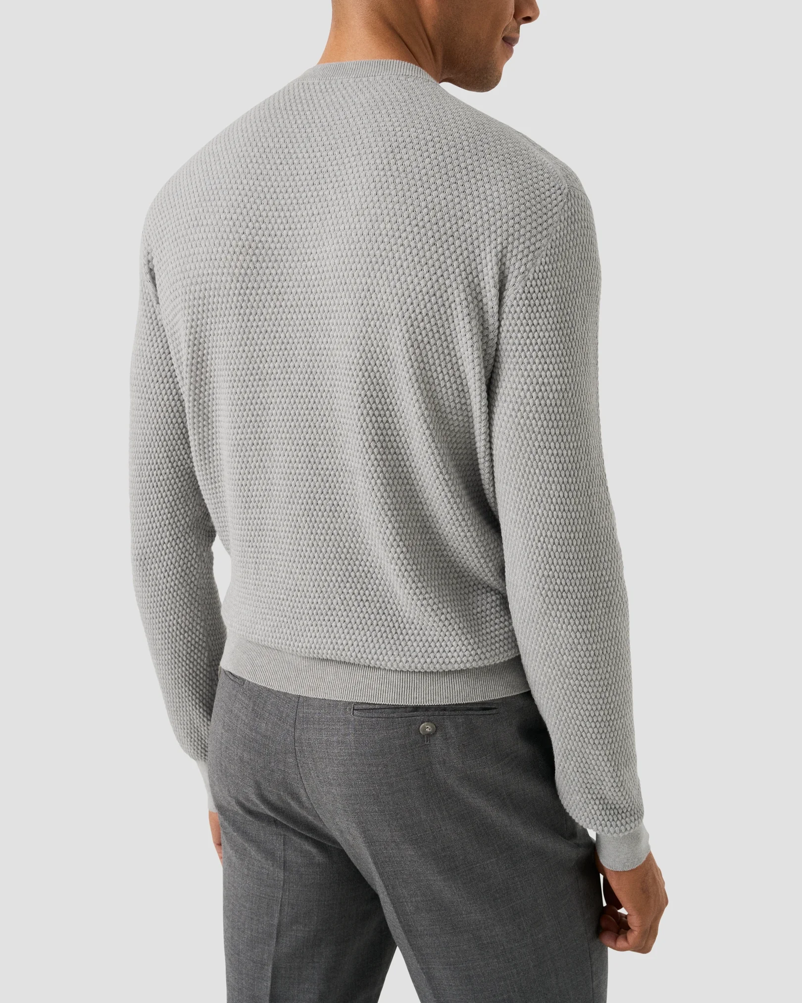 Eton - Structured Knit Crew Neck