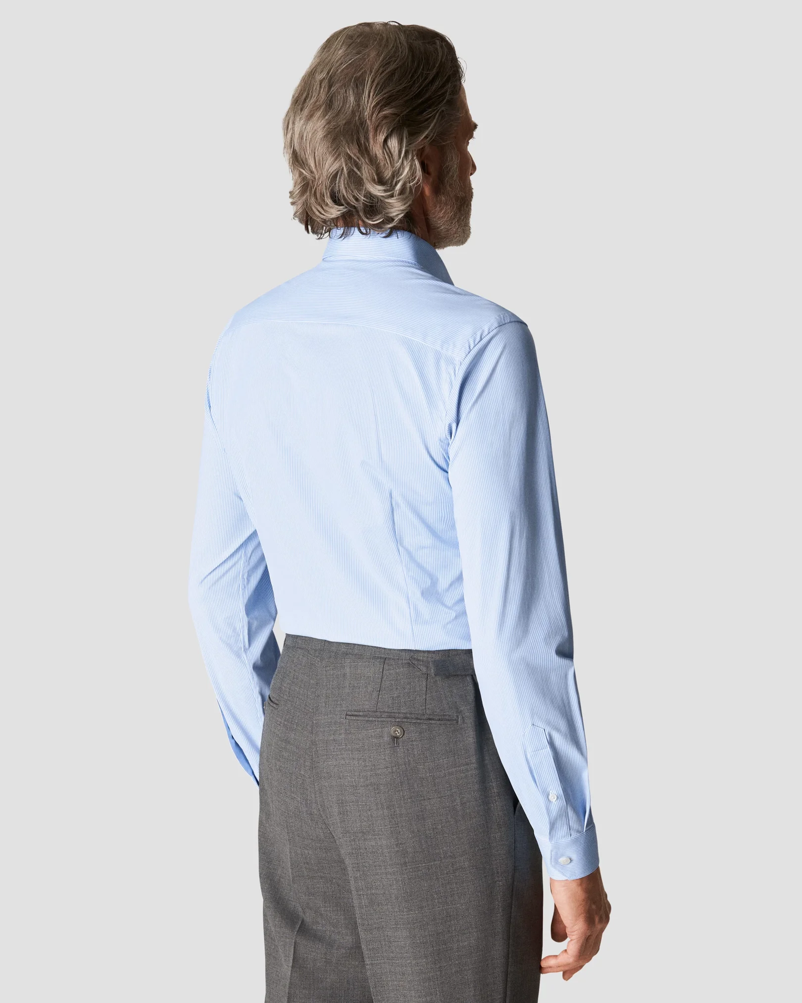 Eton - light blue 4 way stretch widespread