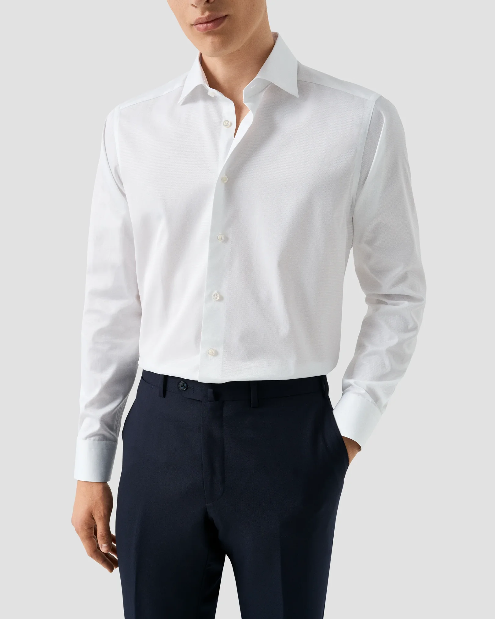 Eton - semi solid supima 120 shirt