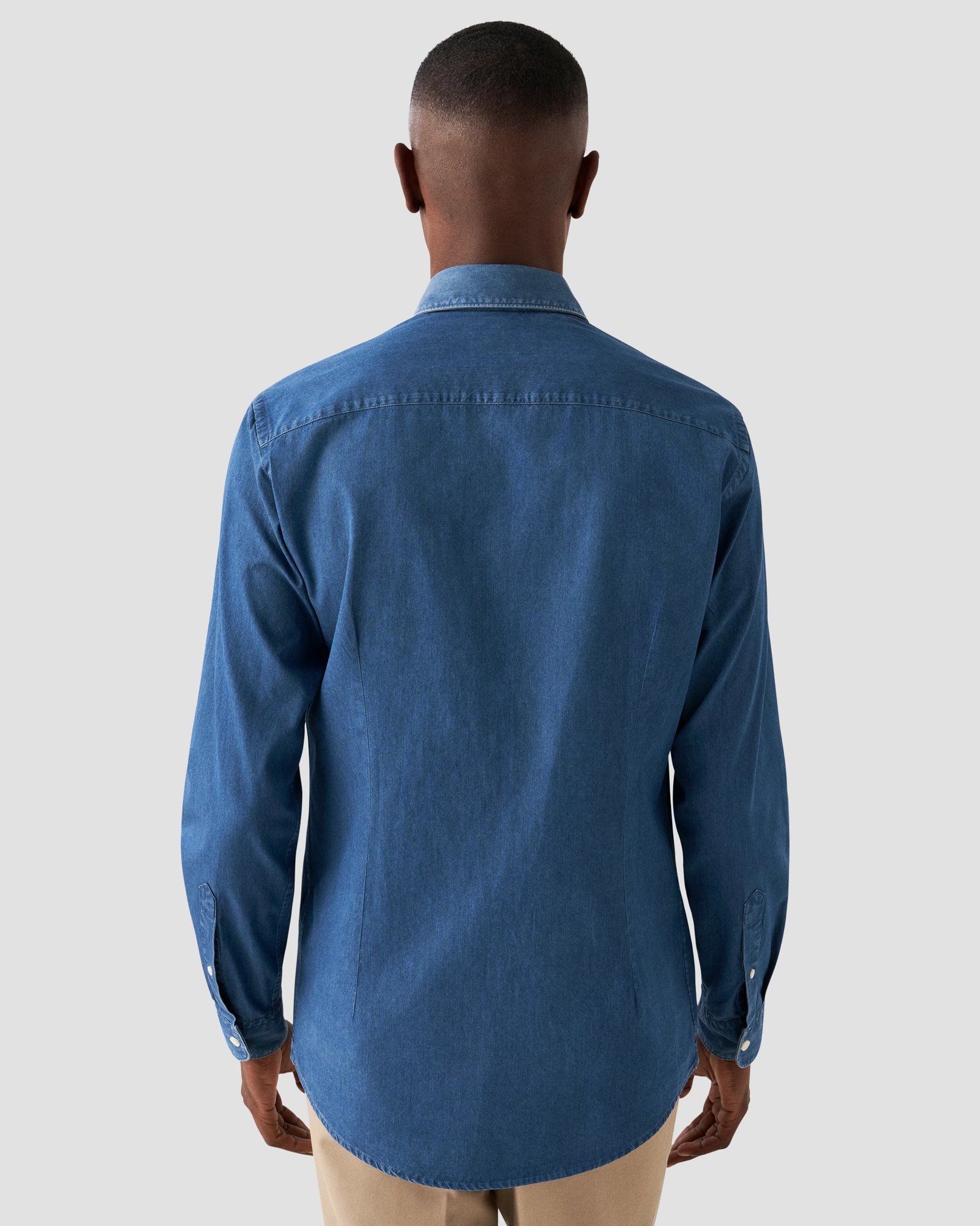 Eton - blue denim shirt soft